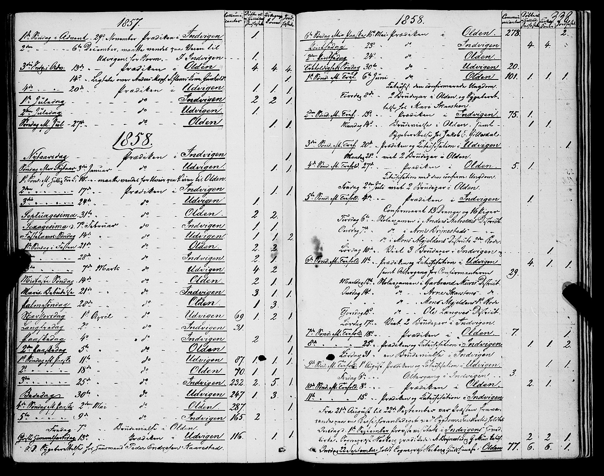 Innvik sokneprestembete, AV/SAB-A-80501: Parish register (official) no. A 5, 1847-1865, p. 338