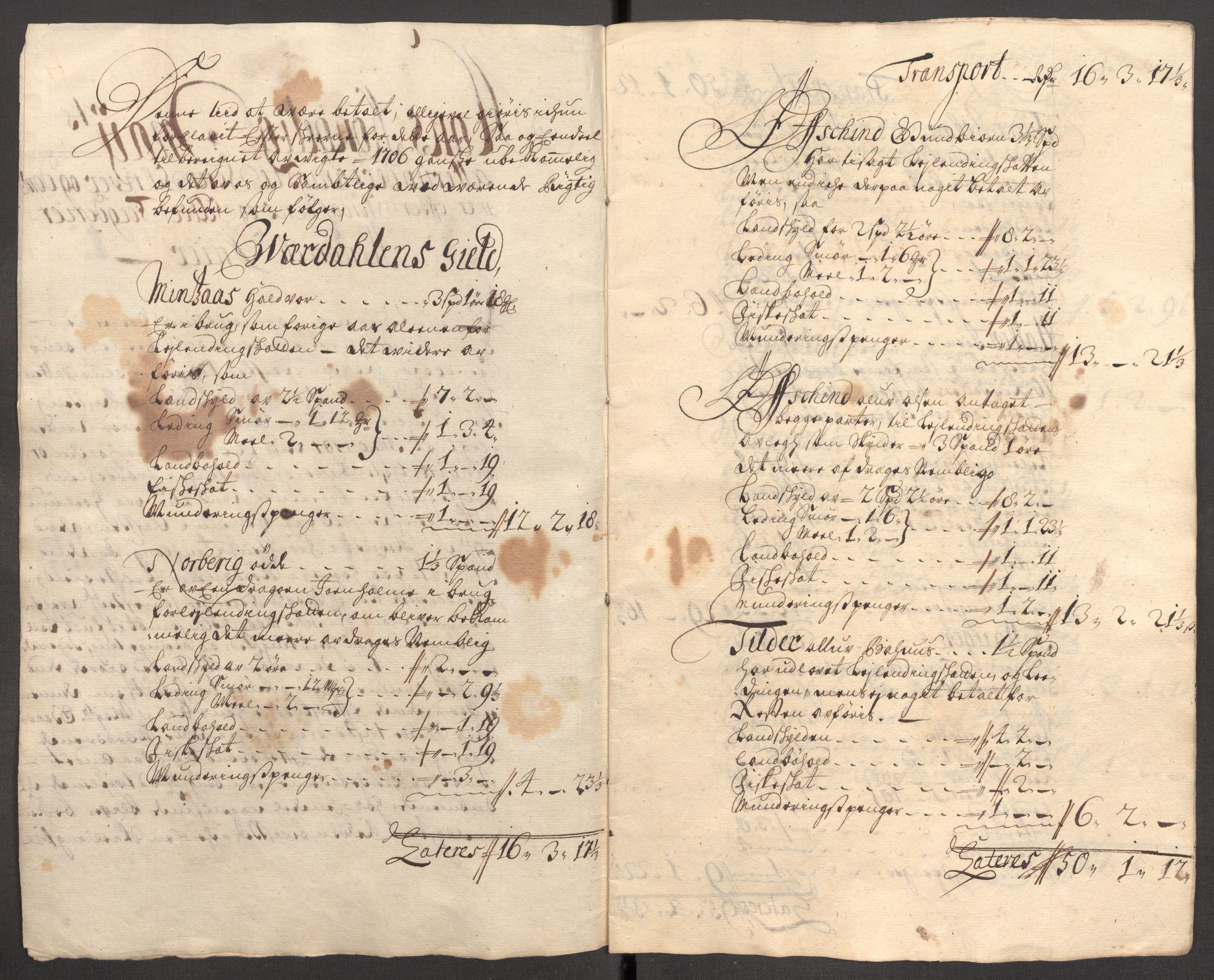 Rentekammeret inntil 1814, Reviderte regnskaper, Fogderegnskap, AV/RA-EA-4092/R62/L4197: Fogderegnskap Stjørdal og Verdal, 1707, p. 291