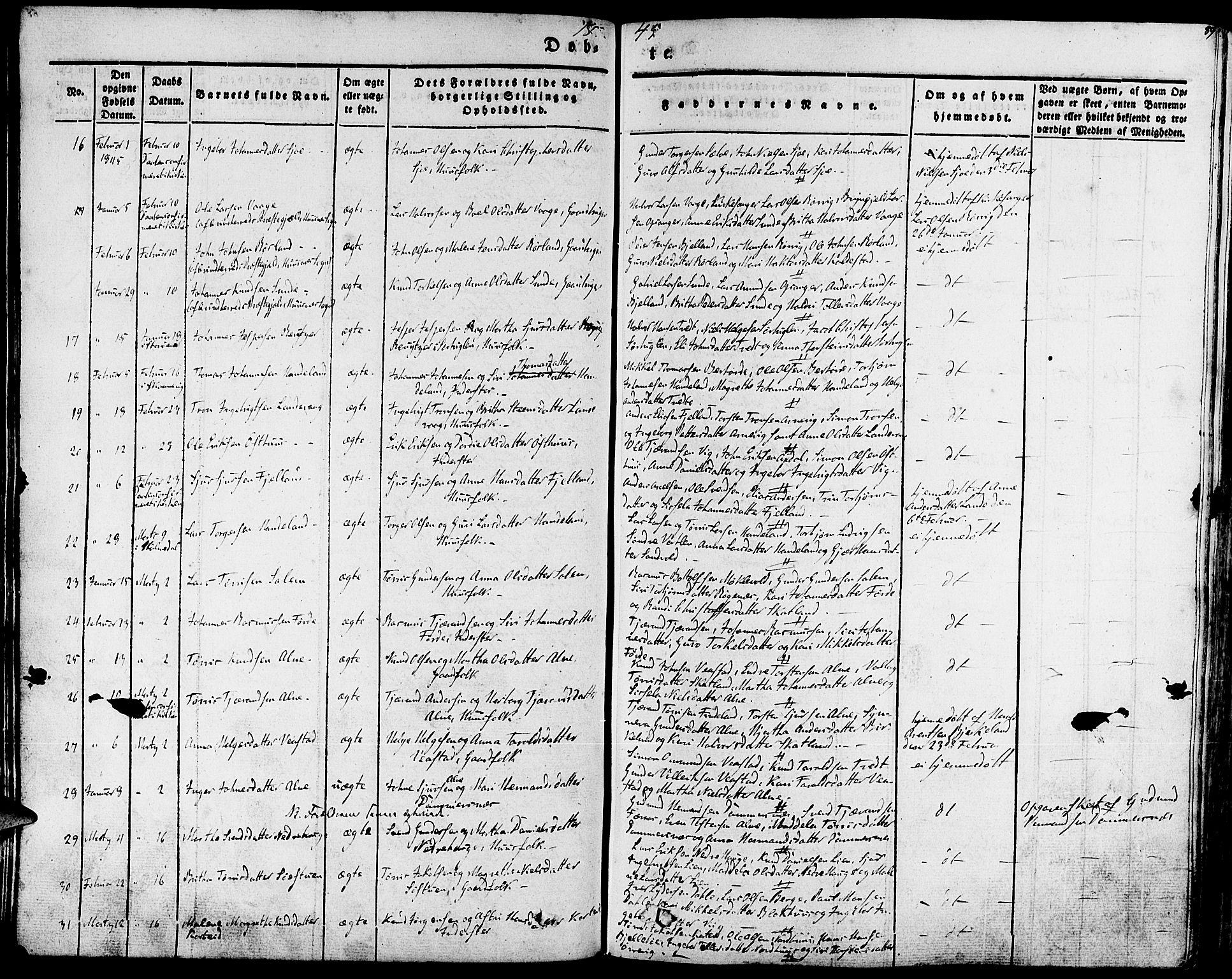 Fjelberg sokneprestembete, SAB/A-75201/H/Haa: Parish register (official) no. A 6, 1835-1851, p. 89