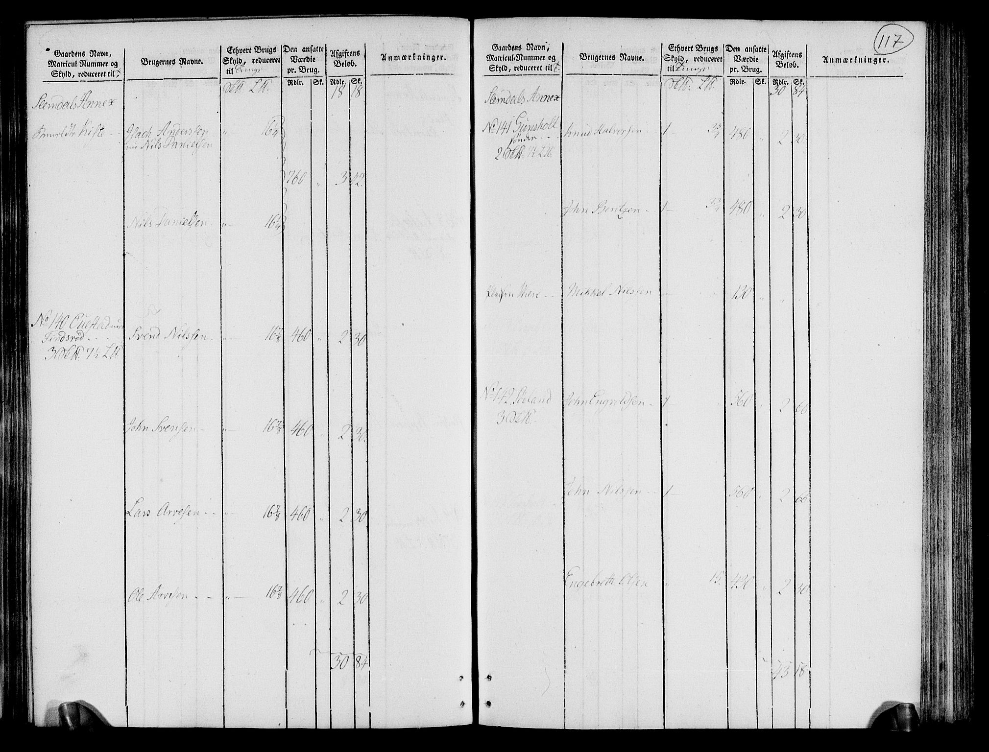 Rentekammeret inntil 1814, Realistisk ordnet avdeling, RA/EA-4070/N/Ne/Nea/L0072: Nedre Telemarken og Bamble fogderi. Oppebørselsregister, 1803, p. 121