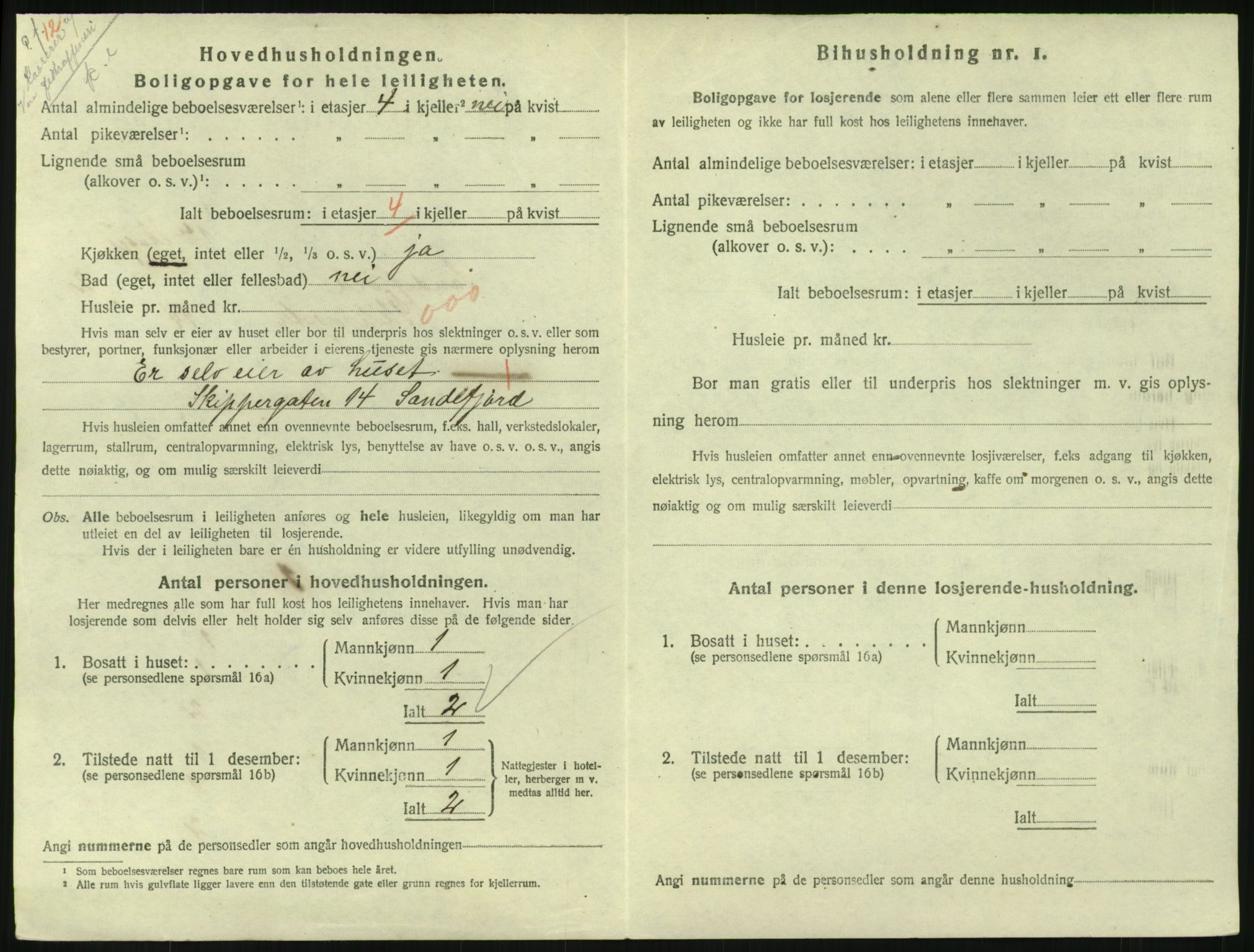 SAKO, 1920 census for Sandefjord, 1920, p. 1891