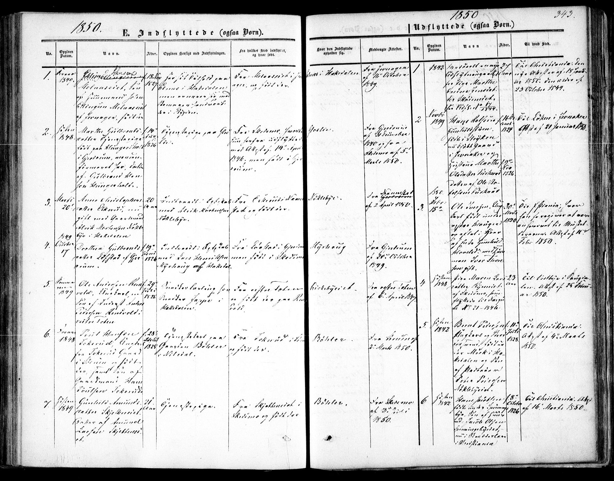 Nittedal prestekontor Kirkebøker, SAO/A-10365a/F/Fa/L0005: Parish register (official) no. I 5, 1850-1862, p. 343