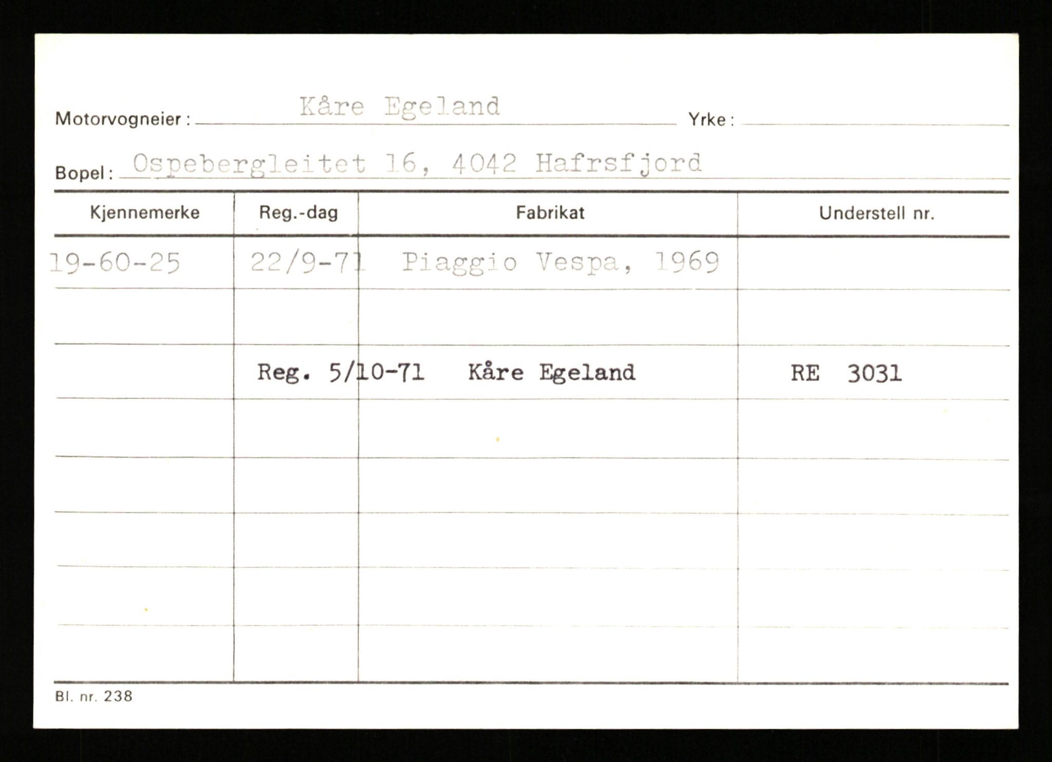 Stavanger trafikkstasjon, AV/SAST-A-101942/0/G/L0010: Registreringsnummer: 130000 - 239953, 1930-1971, p. 2275