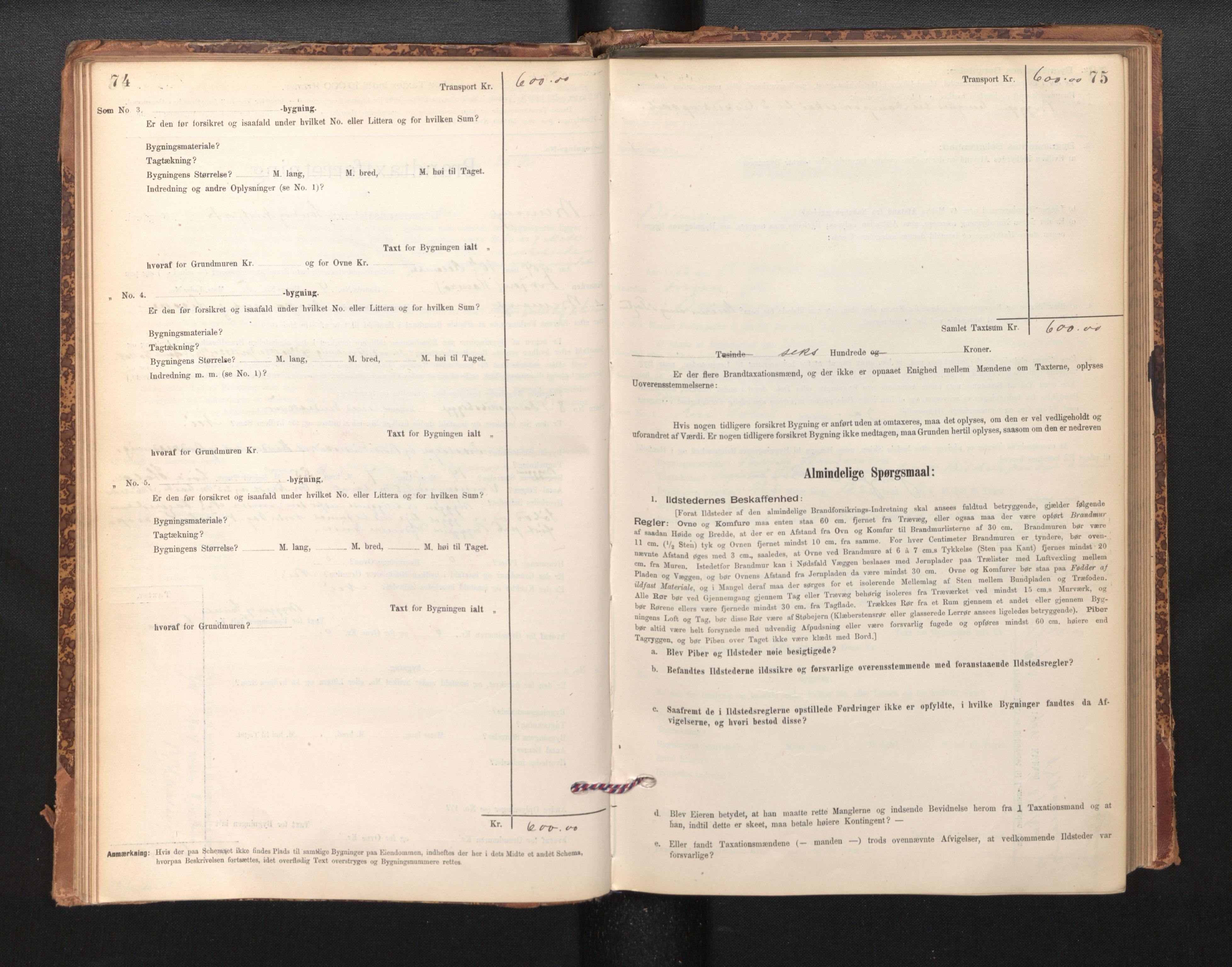 Lensmannen i Bremanger, SAB/A-26701/0012/L0007: Branntakstprotokoll, skjematakst, 1895-1936, p. 74-75