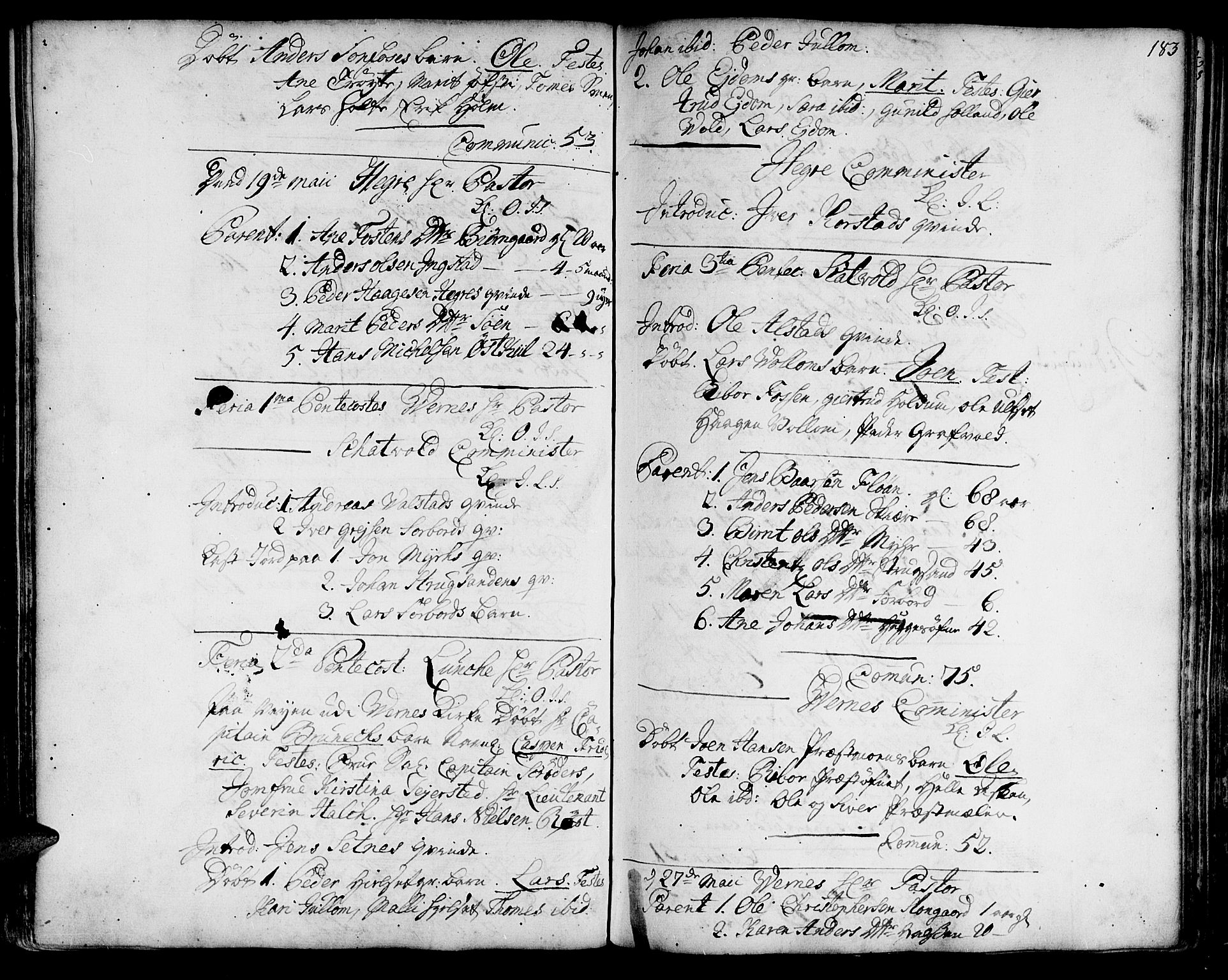 Ministerialprotokoller, klokkerbøker og fødselsregistre - Nord-Trøndelag, SAT/A-1458/709/L0056: Parish register (official) no. 709A04, 1740-1756, p. 183
