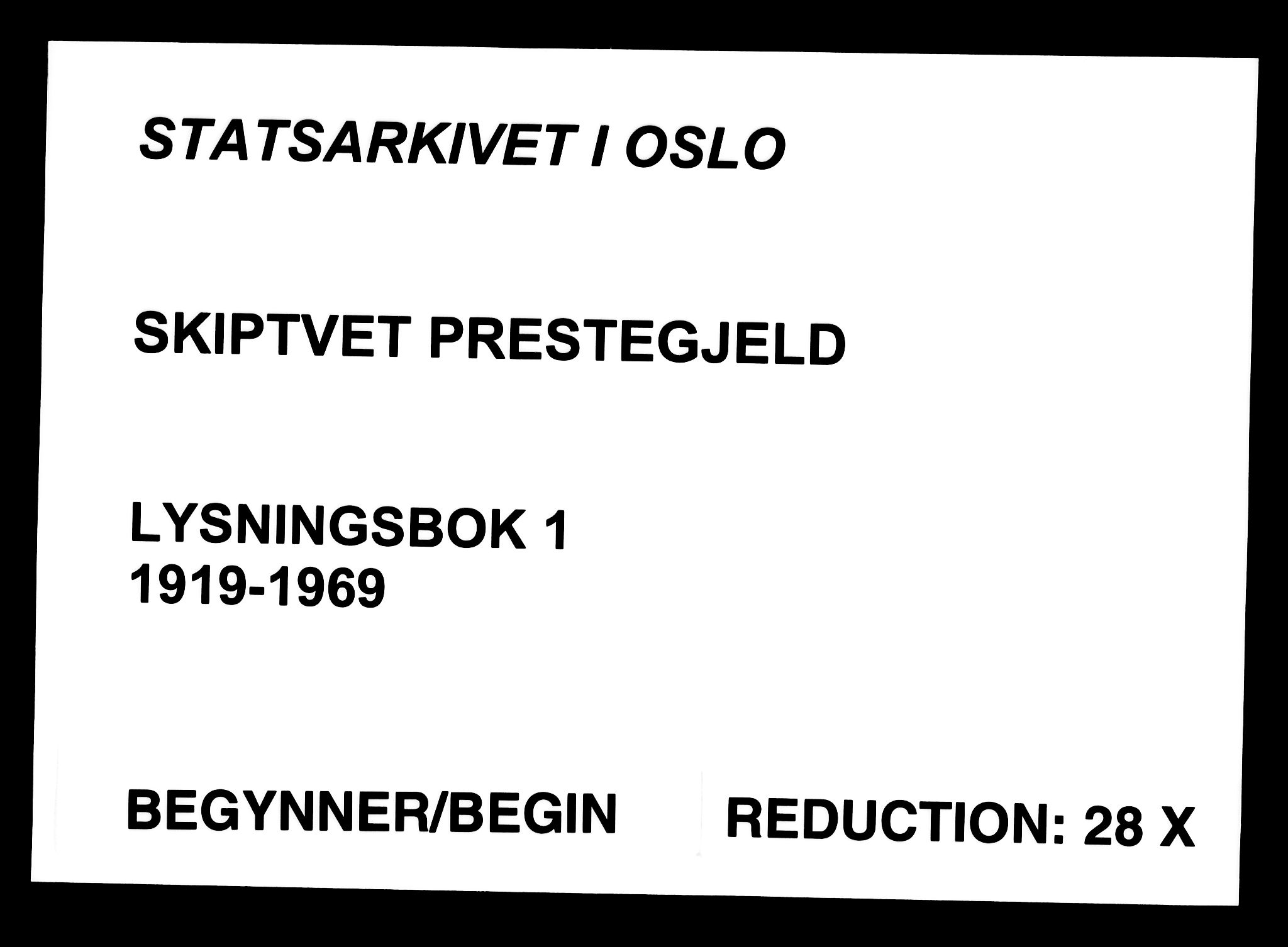 Skiptvet prestekontor Kirkebøker, SAO/A-20009/H/Ha/L0001: Banns register no. 1, 1919-1969