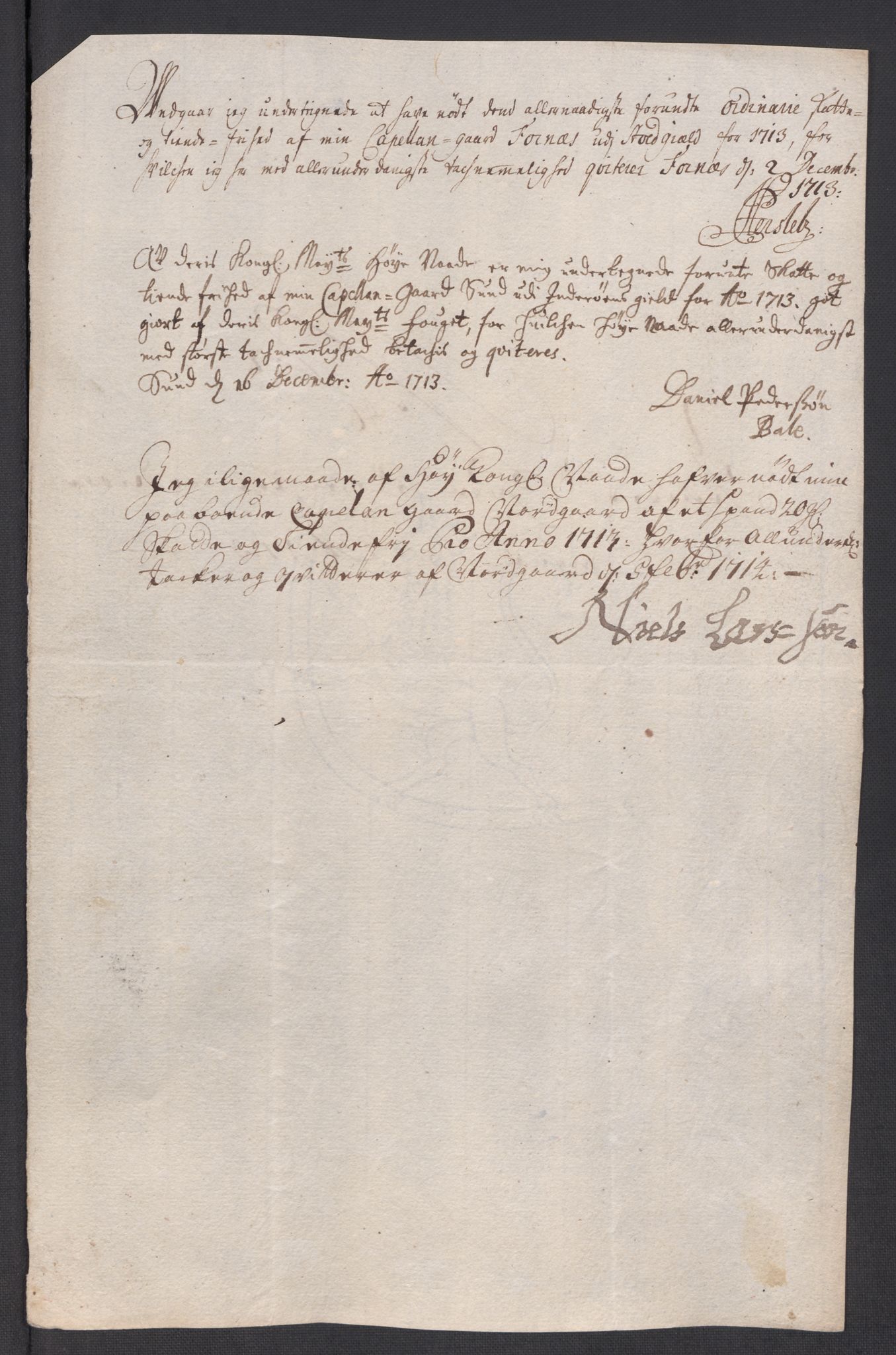 Rentekammeret inntil 1814, Reviderte regnskaper, Fogderegnskap, RA/EA-4092/R63/L4321: Fogderegnskap Inderøy, 1713, p. 370