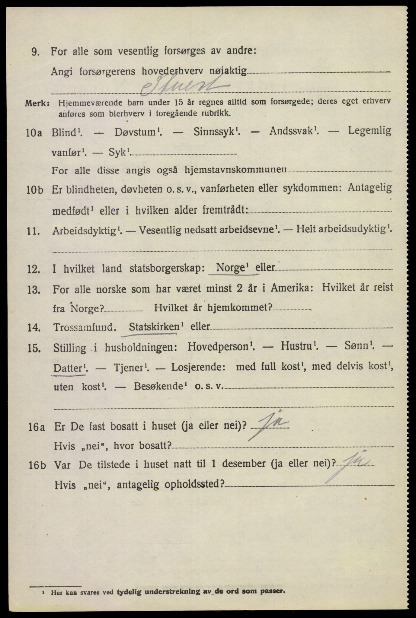 SAKO, 1920 census for Sem, 1920, p. 15740