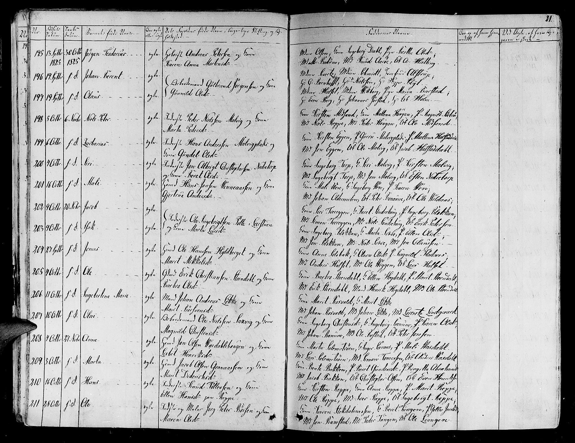Ministerialprotokoller, klokkerbøker og fødselsregistre - Sør-Trøndelag, SAT/A-1456/606/L0286: Parish register (official) no. 606A04 /1, 1823-1840, p. 21