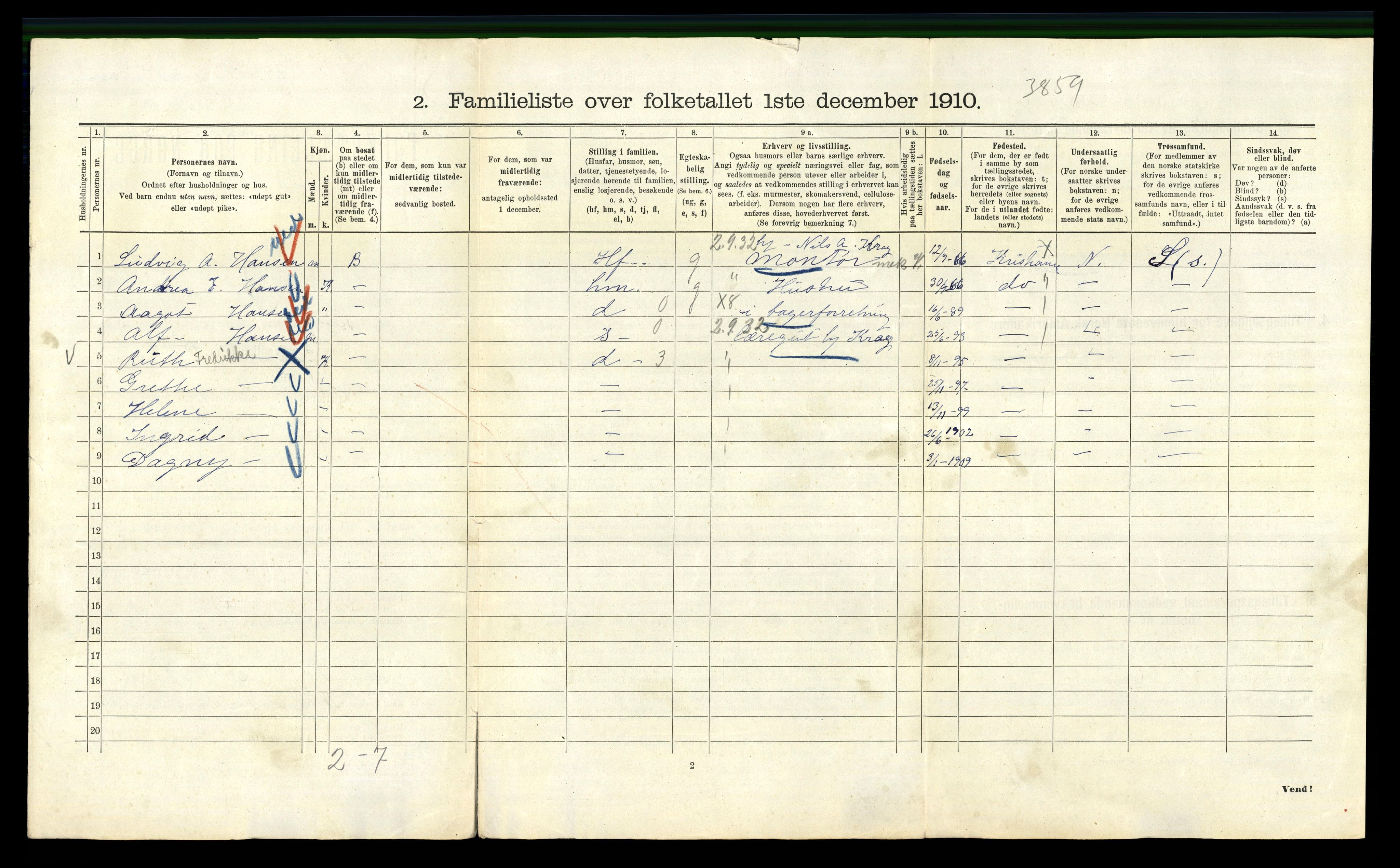 RA, 1910 census for Kristiania, 1910, p. 118064