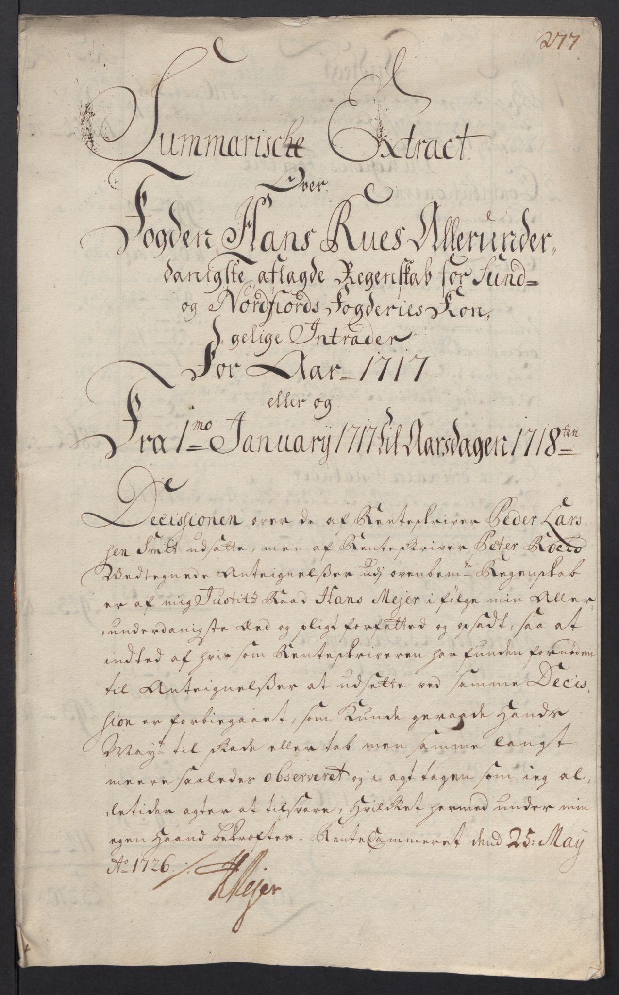 Rentekammeret inntil 1814, Reviderte regnskaper, Fogderegnskap, RA/EA-4092/R53/L3441: Fogderegnskap Sunn- og Nordfjord, 1717-1718, p. 31