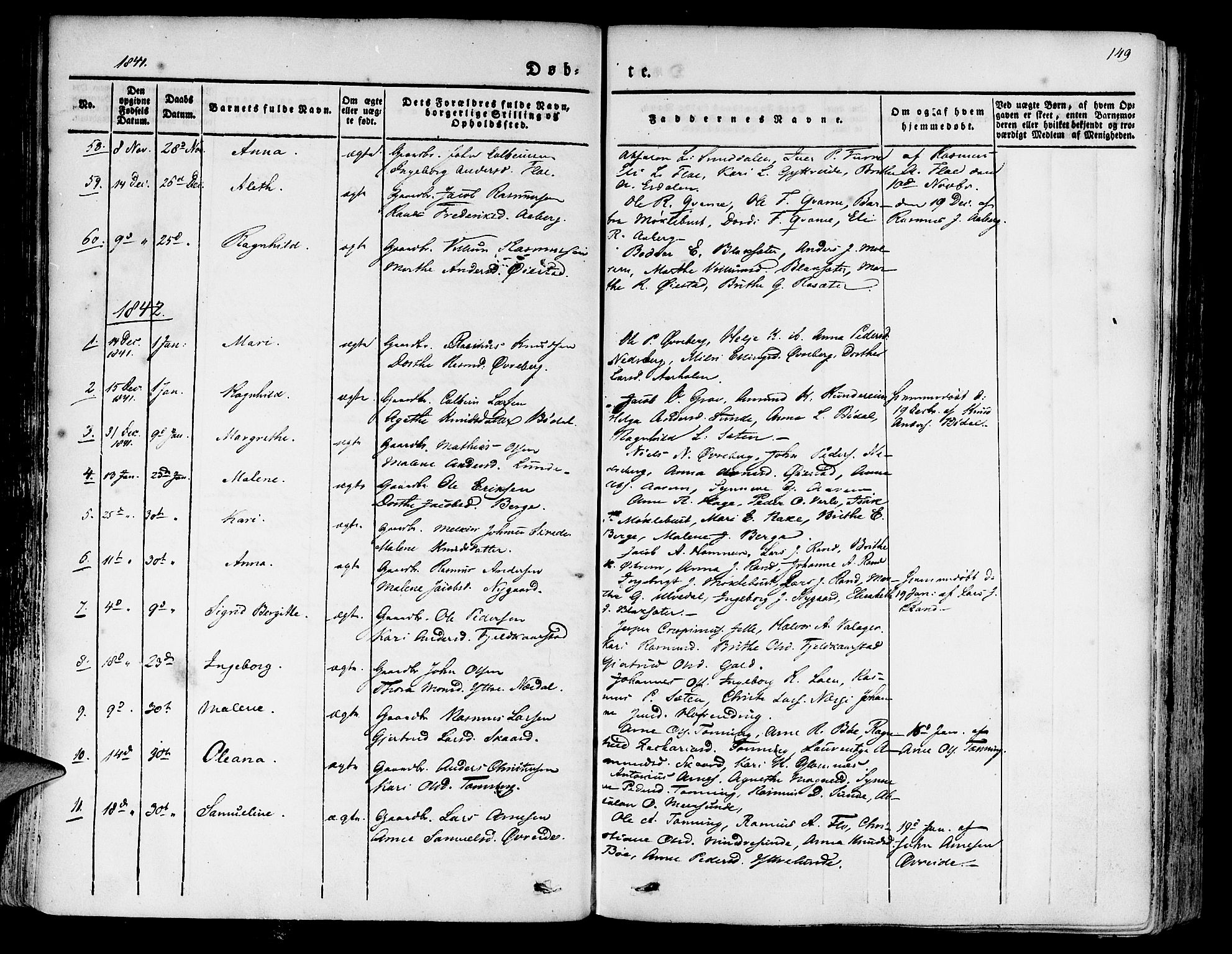 Innvik sokneprestembete, AV/SAB-A-80501: Parish register (official) no. A 4I, 1831-1846, p. 149