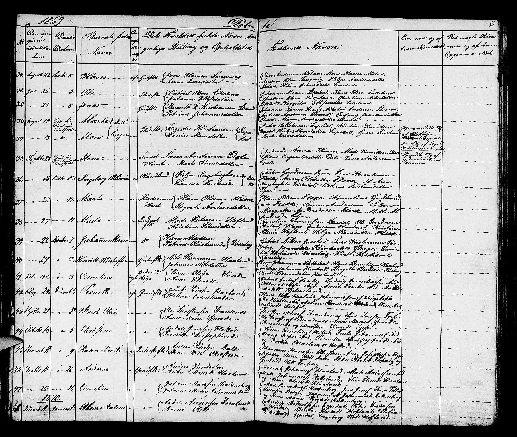 Fjaler sokneprestembete, AV/SAB-A-79801/H/Hab/Habc/L0001: Parish register (copy) no. C 1, 1852-1878, p. 57