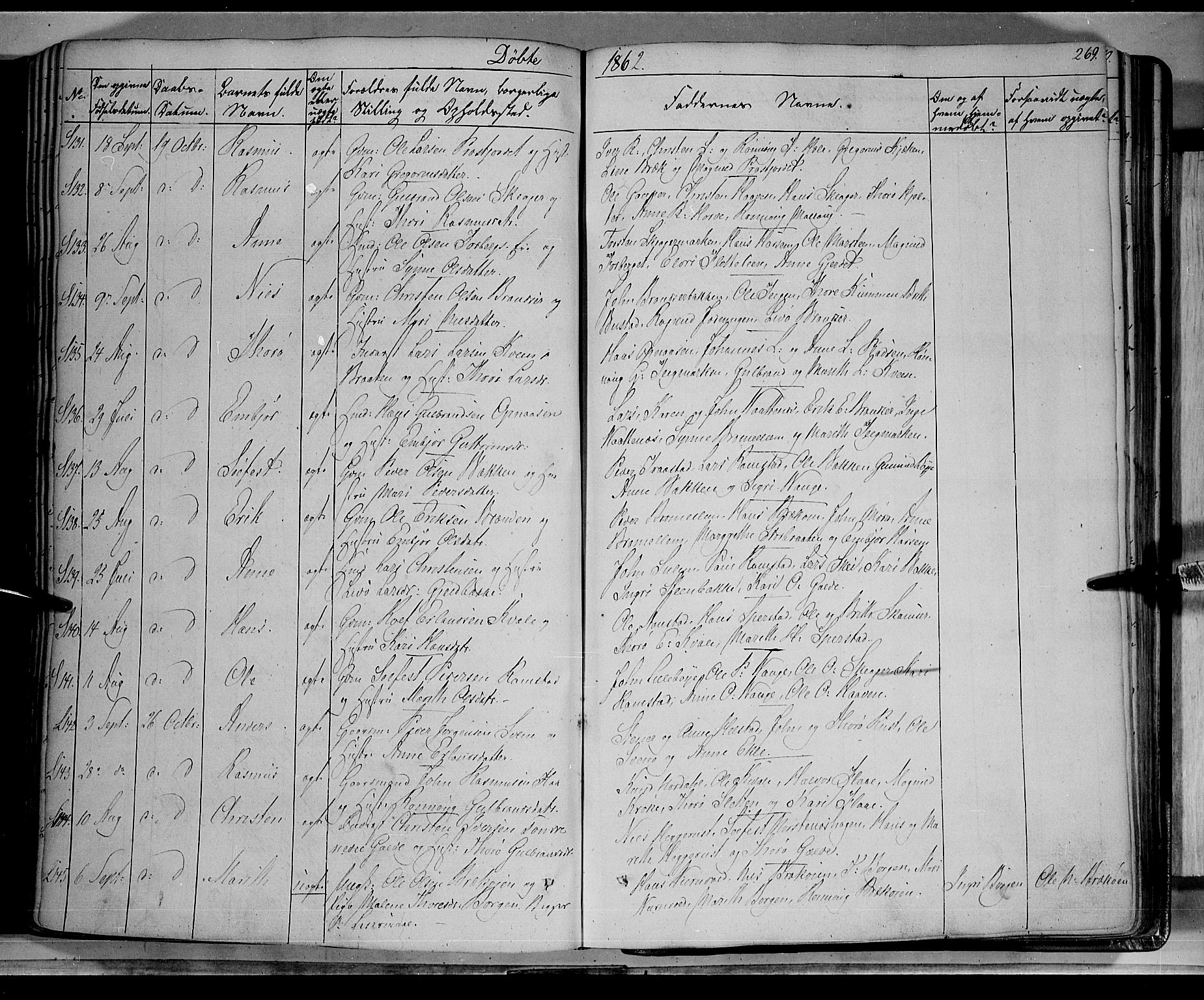 Lom prestekontor, AV/SAH-PREST-070/K/L0006: Parish register (official) no. 6A, 1837-1863, p. 269