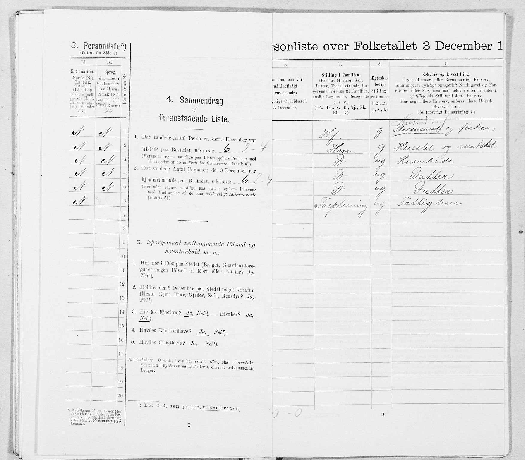 SAT, 1900 census for Herøy, 1900, p. 1075