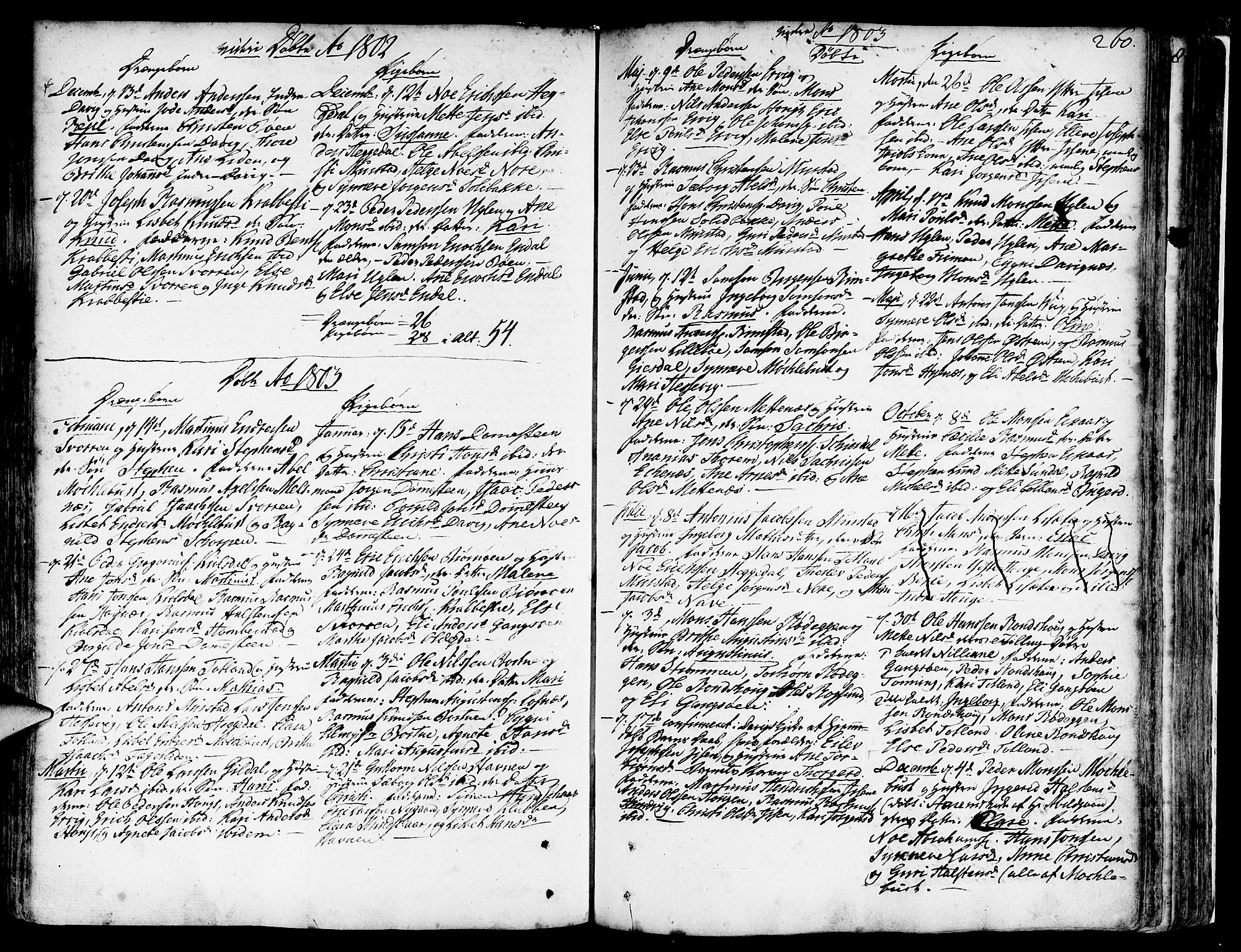 Davik sokneprestembete, SAB/A-79701/H/Haa/Haaa/L0002: Parish register (official) no. A 2, 1742-1816, p. 260