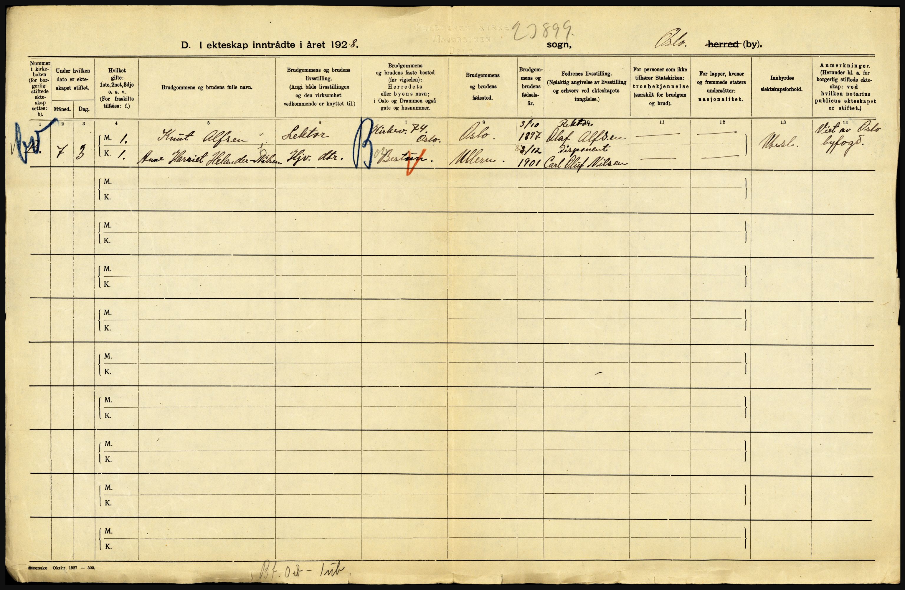 Statistisk sentralbyrå, Sosiodemografiske emner, Befolkning, AV/RA-S-2228/D/Df/Dfc/Dfch/L0008: Oslo, 1928, p. 364