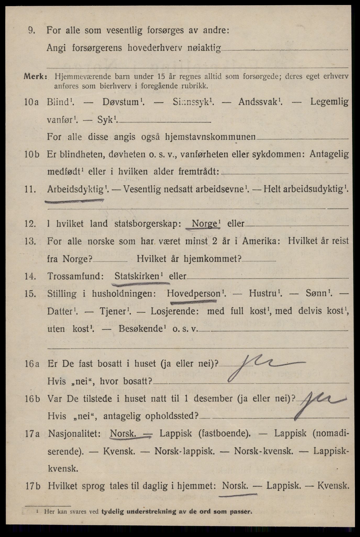 SAT, 1920 census for Stadsbygd, 1920, p. 1241