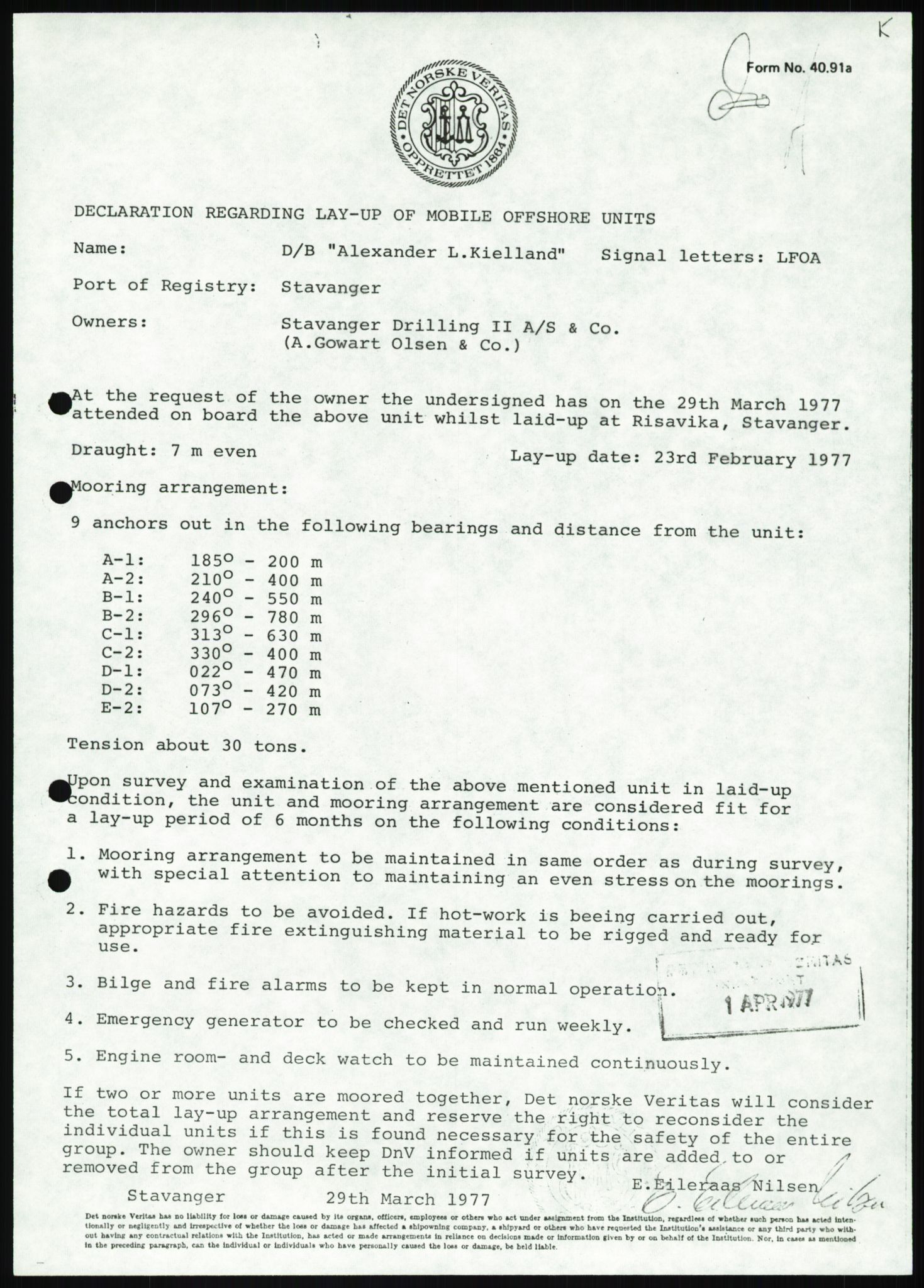 Justisdepartementet, Granskningskommisjonen ved Alexander Kielland-ulykken 27.3.1980, AV/RA-S-1165/D/L0025: I Det norske Veritas (Doku.liste + I6, I12, I18-I20, I29, I32-I33, I35, I37-I39, I42)/J Department of Energy (J11)/M Lloyds Register(M6, M8-M10)/T (T2-T3/ U Stabilitet (U1-U2)/V Forankring (V1-V3), 1980-1981, p. 210