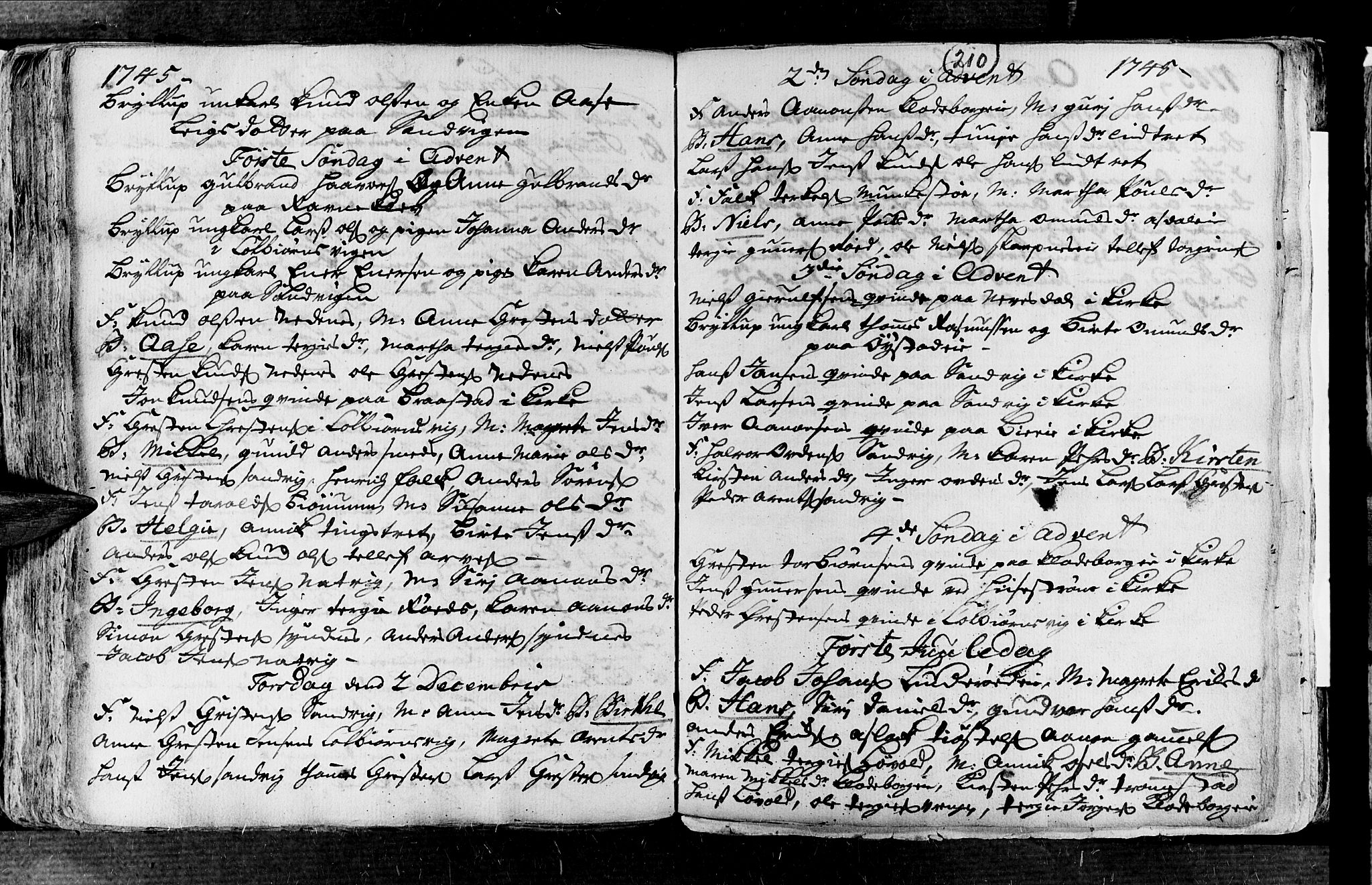 Øyestad sokneprestkontor, AV/SAK-1111-0049/F/Fa/L0004: Parish register (official) no. A 4, 1730-1750, p. 210