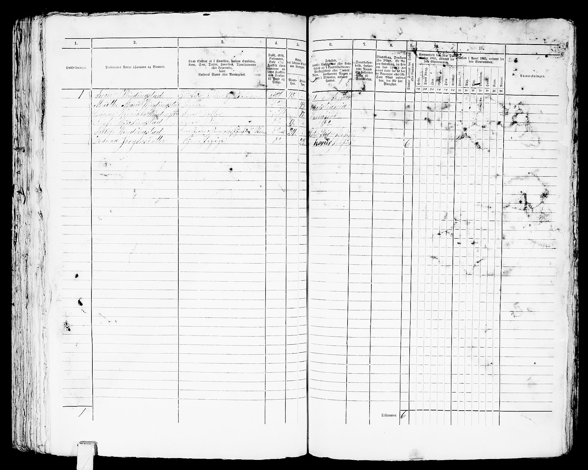 RA, 1865 census for Sandeherred/Sandefjord, 1865, p. 168