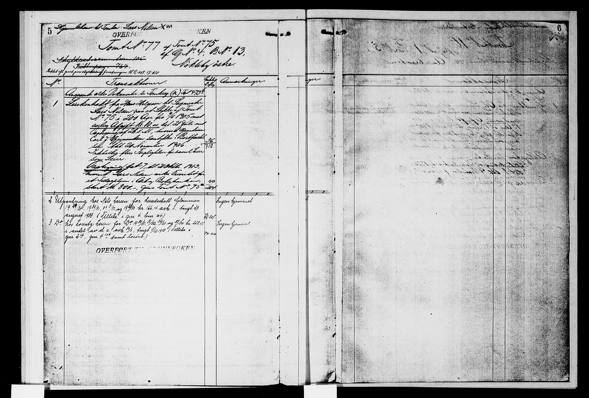 Onsøy sorenskriveri, SAO/A-10474/G/Gb/Gba/L0006b: Mortgage register no. I A-6, 1906, p. 5-6