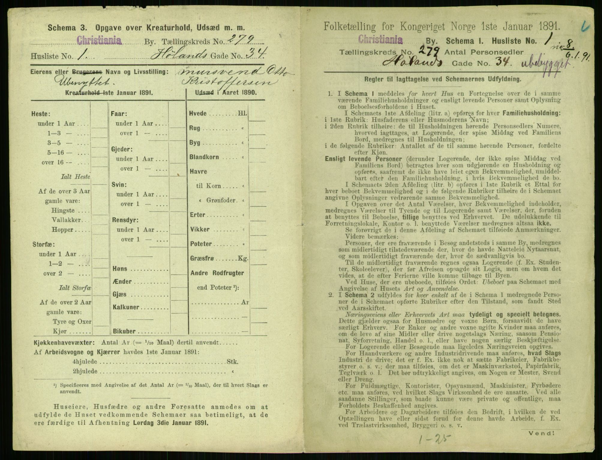 RA, 1891 census for 0301 Kristiania, 1891, p. 169323