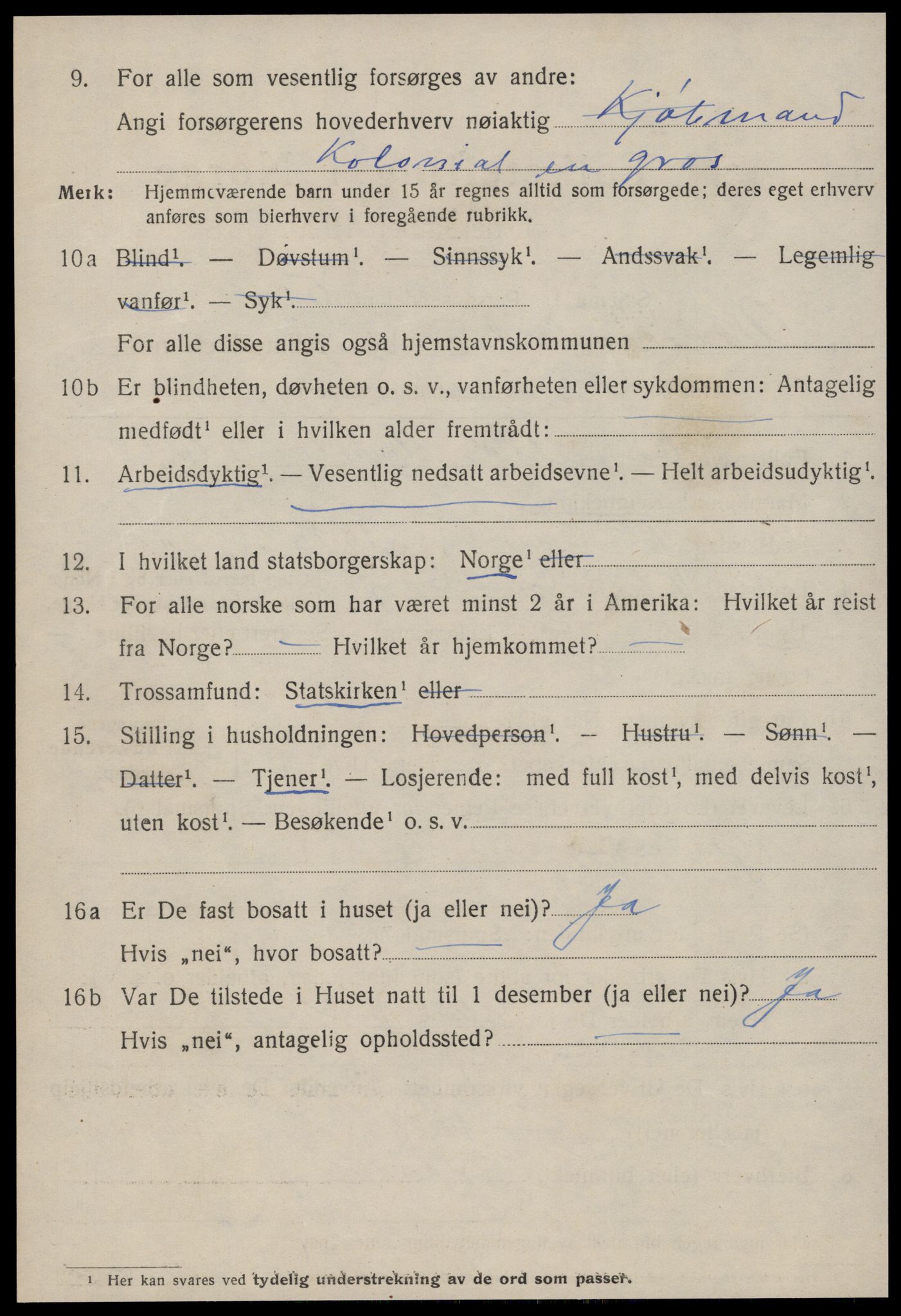 SAT, 1920 census for Ålesund, 1920, p. 27081
