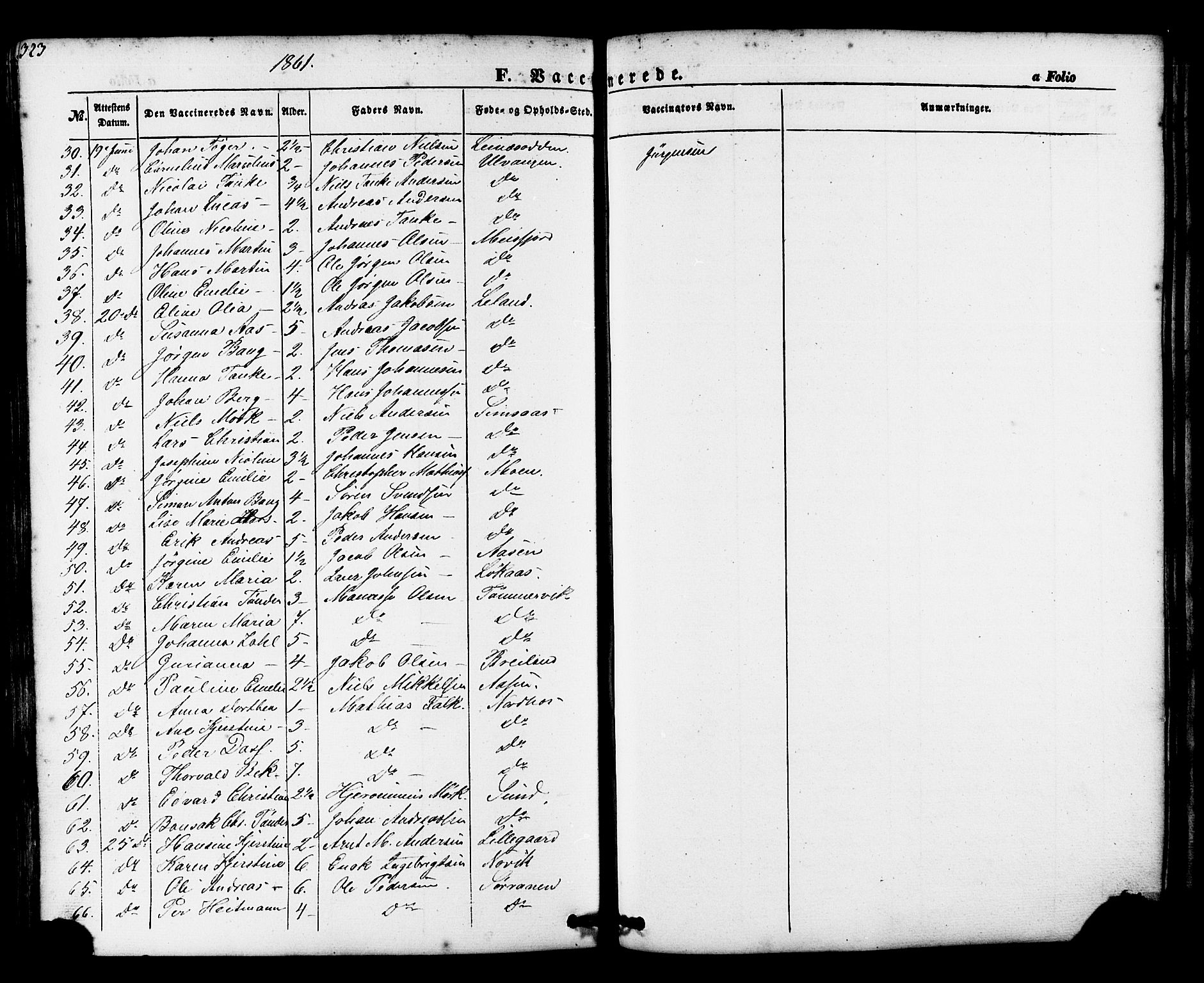 Ministerialprotokoller, klokkerbøker og fødselsregistre - Nordland, AV/SAT-A-1459/830/L0448: Parish register (official) no. 830A12, 1855-1878, p. 323