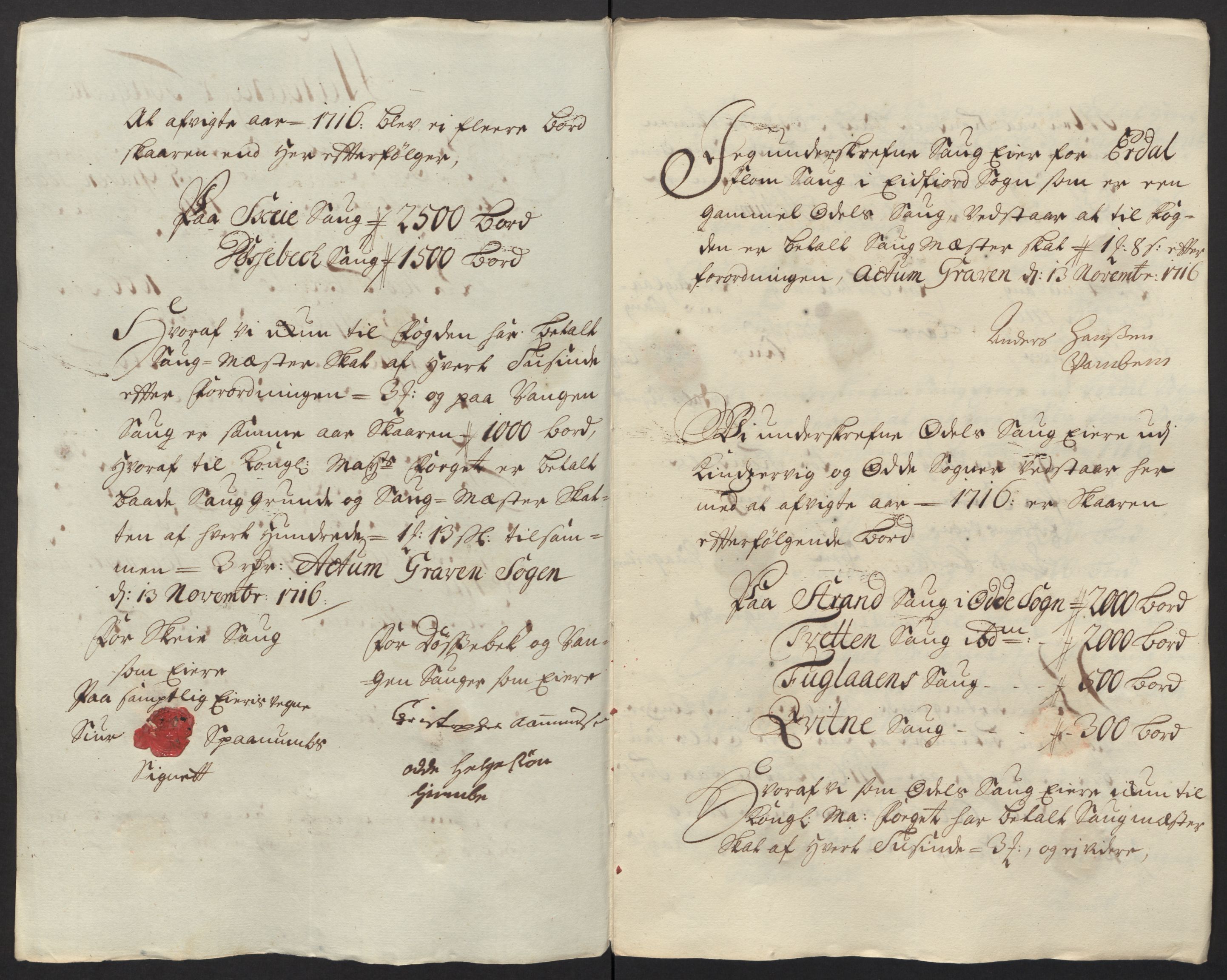 Rentekammeret inntil 1814, Reviderte regnskaper, Fogderegnskap, AV/RA-EA-4092/R48/L2992: Fogderegnskap Sunnhordland og Hardanger, 1716, p. 135