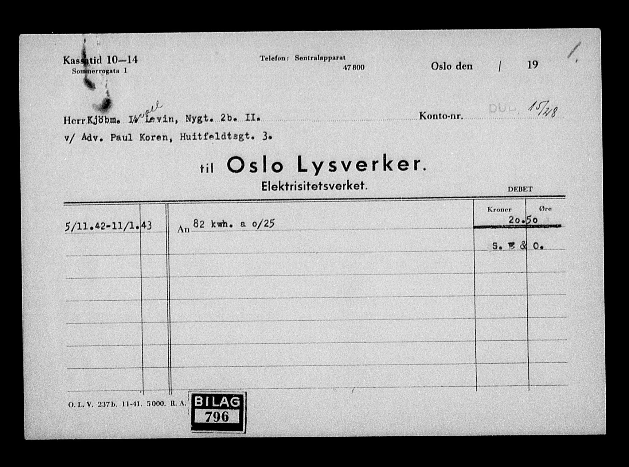 Justisdepartementet, Tilbakeføringskontoret for inndratte formuer, AV/RA-S-1564/H/Hc/Hcc/L0957: --, 1945-1947, p. 263