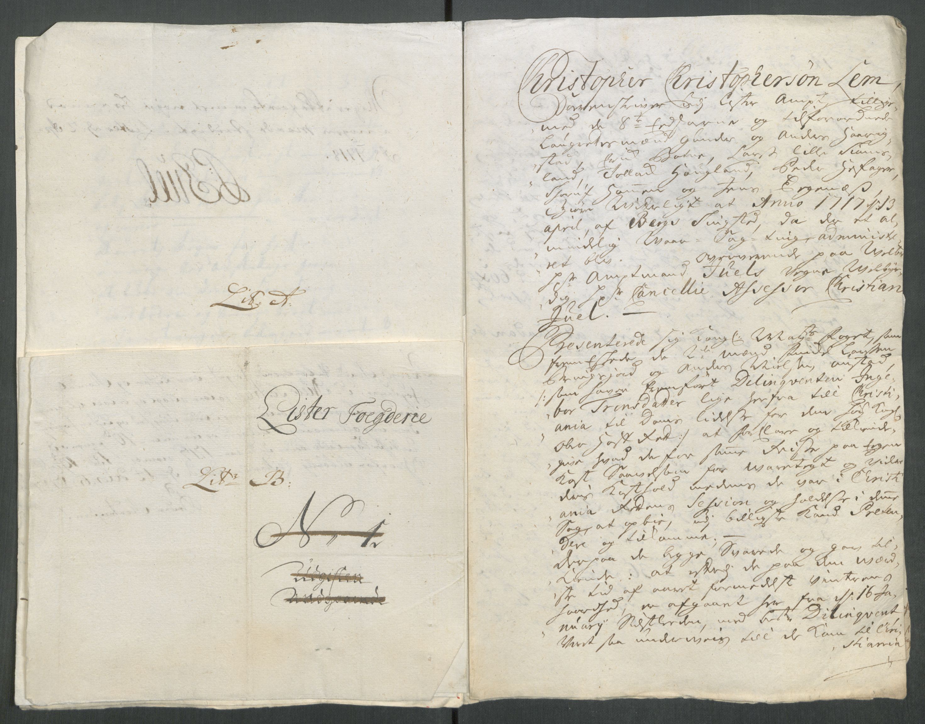 Rentekammeret inntil 1814, Reviderte regnskaper, Fogderegnskap, AV/RA-EA-4092/R43/L2561: Fogderegnskap Lista og Mandal, 1717, p. 202