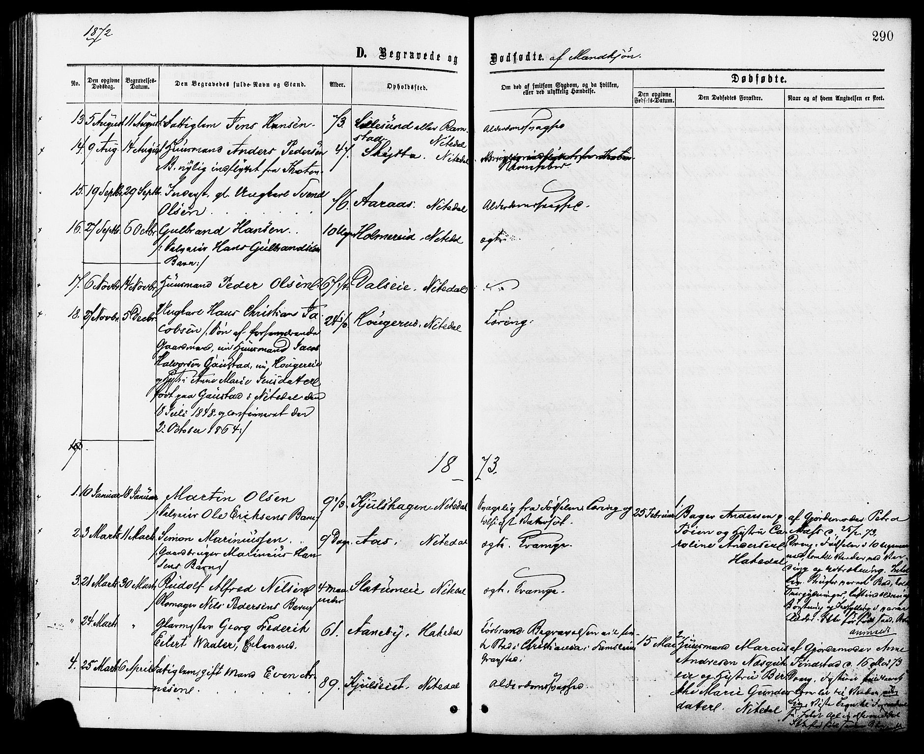 Nittedal prestekontor Kirkebøker, AV/SAO-A-10365a/F/Fa/L0006: Parish register (official) no. I 6, 1863-1878, p. 290