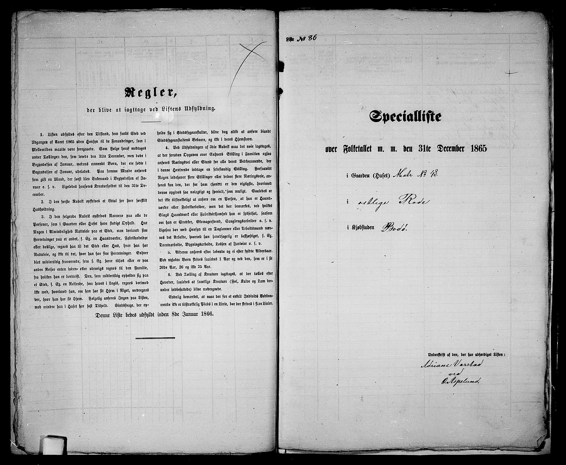 RA, 1865 census for Bodø/Bodø, 1865, p. 151