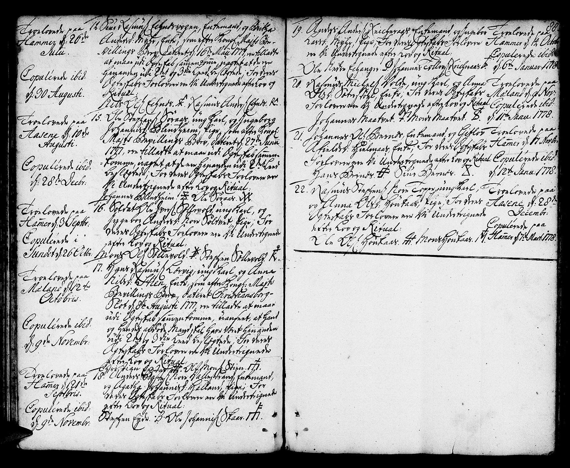 Hamre sokneprestembete, AV/SAB-A-75501/H/Ha/Haa/Haaa/L0007: Parish register (official) no. A 7, 1762-1777, p. 88