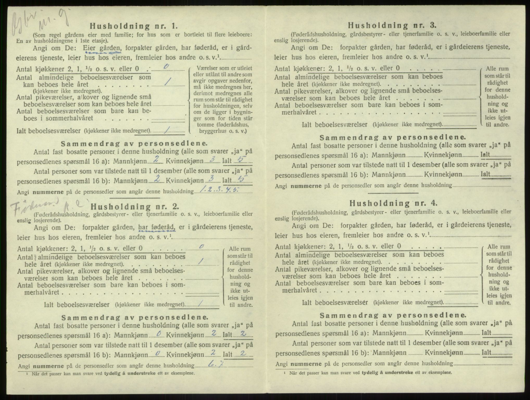 SAB, 1920 census for Førde, 1920, p. 528