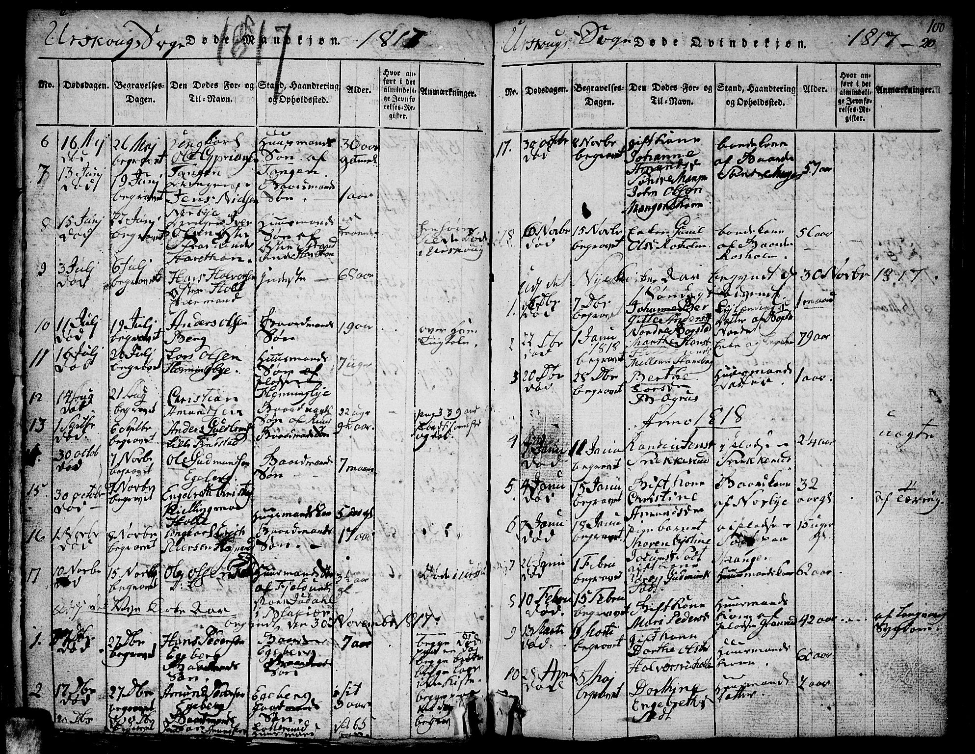 Aurskog prestekontor Kirkebøker, AV/SAO-A-10304a/F/Fa/L0005: Parish register (official) no. I 5, 1814-1829, p. 210