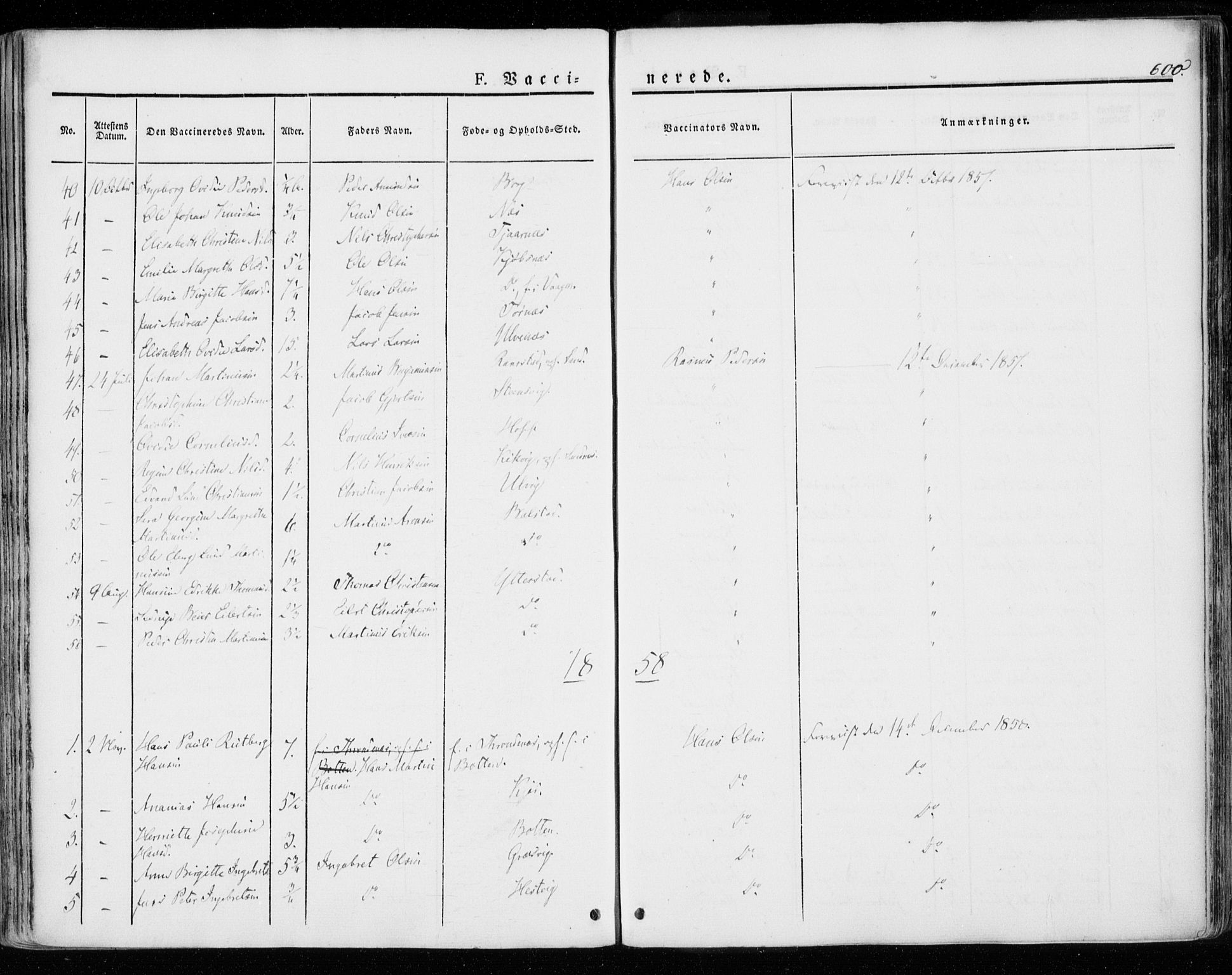 Ministerialprotokoller, klokkerbøker og fødselsregistre - Nordland, AV/SAT-A-1459/872/L1033: Parish register (official) no. 872A08, 1840-1863, p. 600