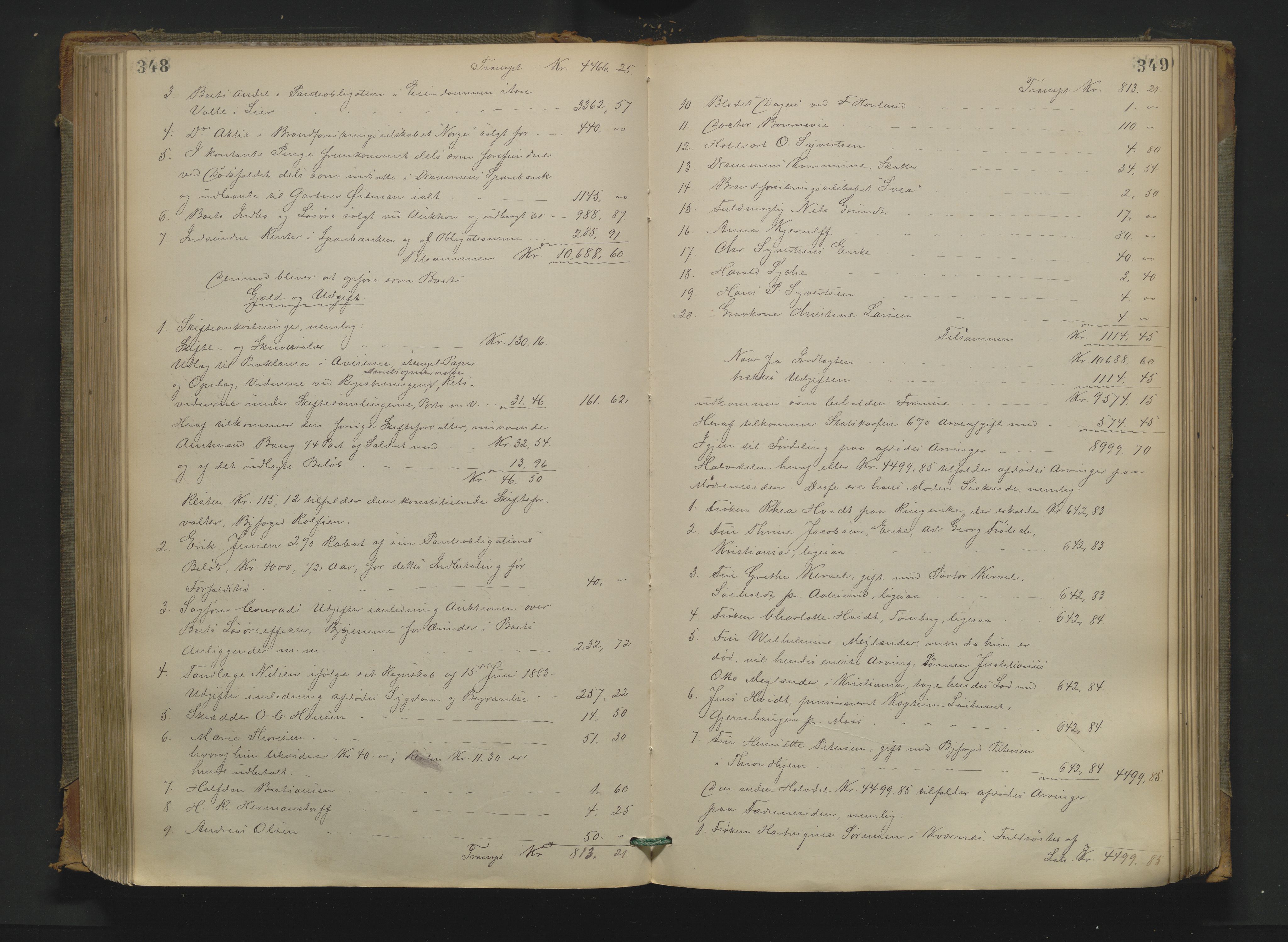 Drammen byfogd, AV/SAKO-A-222/H/Hb/Hbd/Hbda/L0005: Skifteutlodningsprotokoll., 1881-1886, p. 348-349