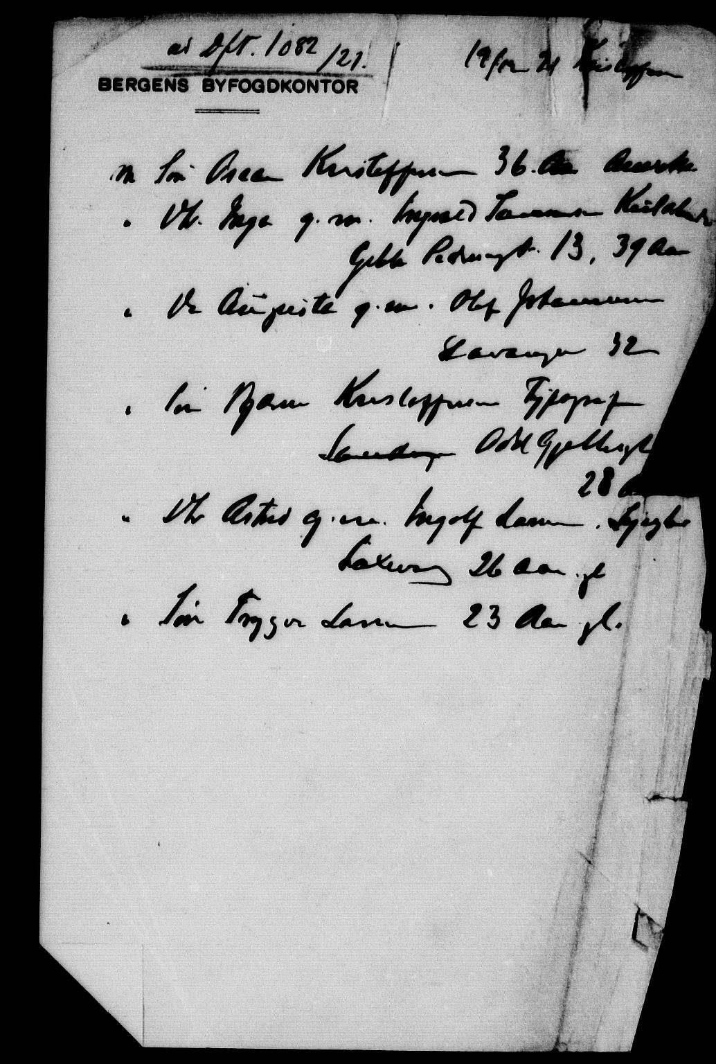 Byfogd og Byskriver i Bergen, AV/SAB-A-3401/06/06Na/L0014: Dødsfallsjournaler, 1921-1924, p. 35