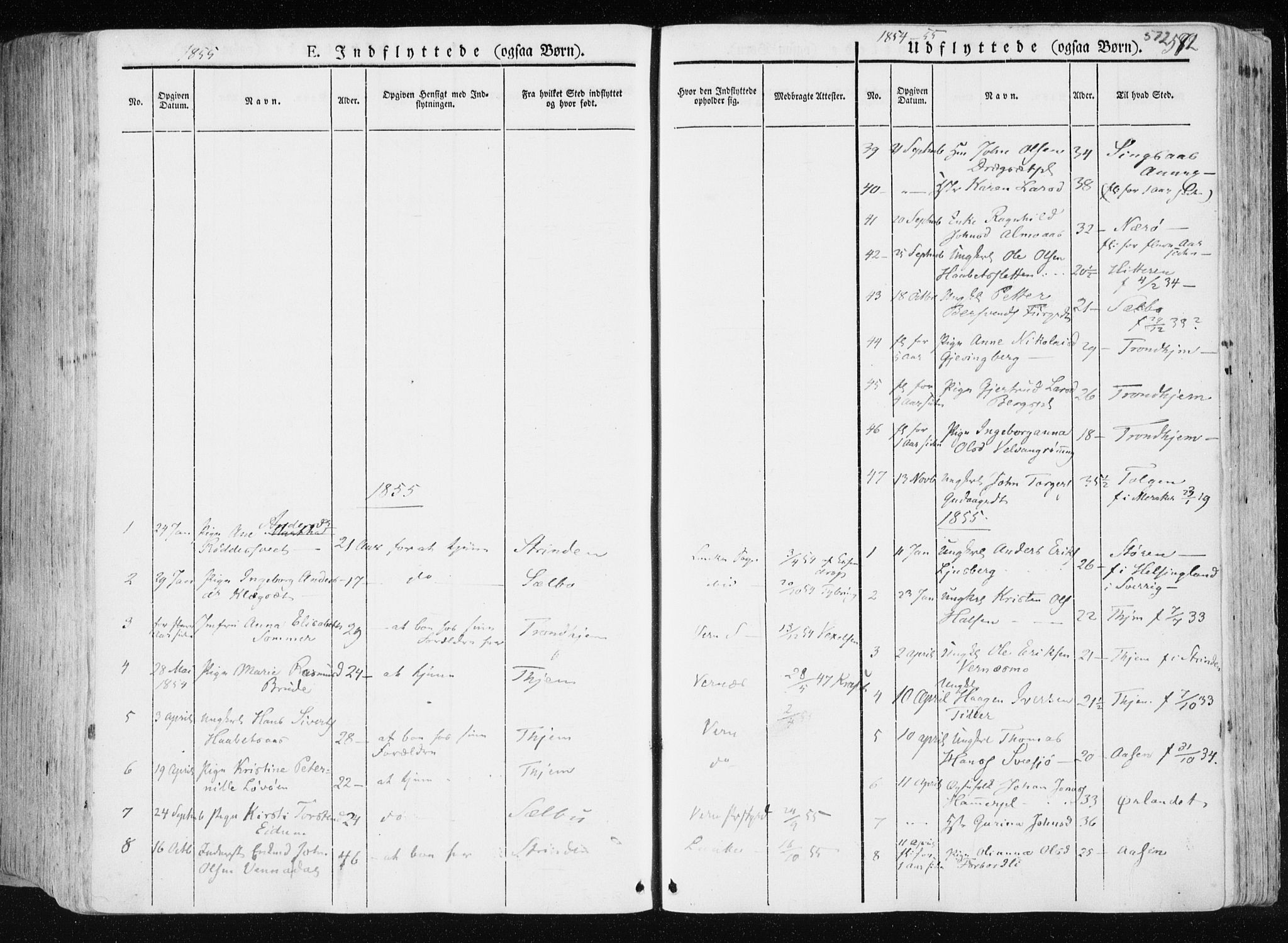 Ministerialprotokoller, klokkerbøker og fødselsregistre - Nord-Trøndelag, SAT/A-1458/709/L0074: Parish register (official) no. 709A14, 1845-1858, p. 572