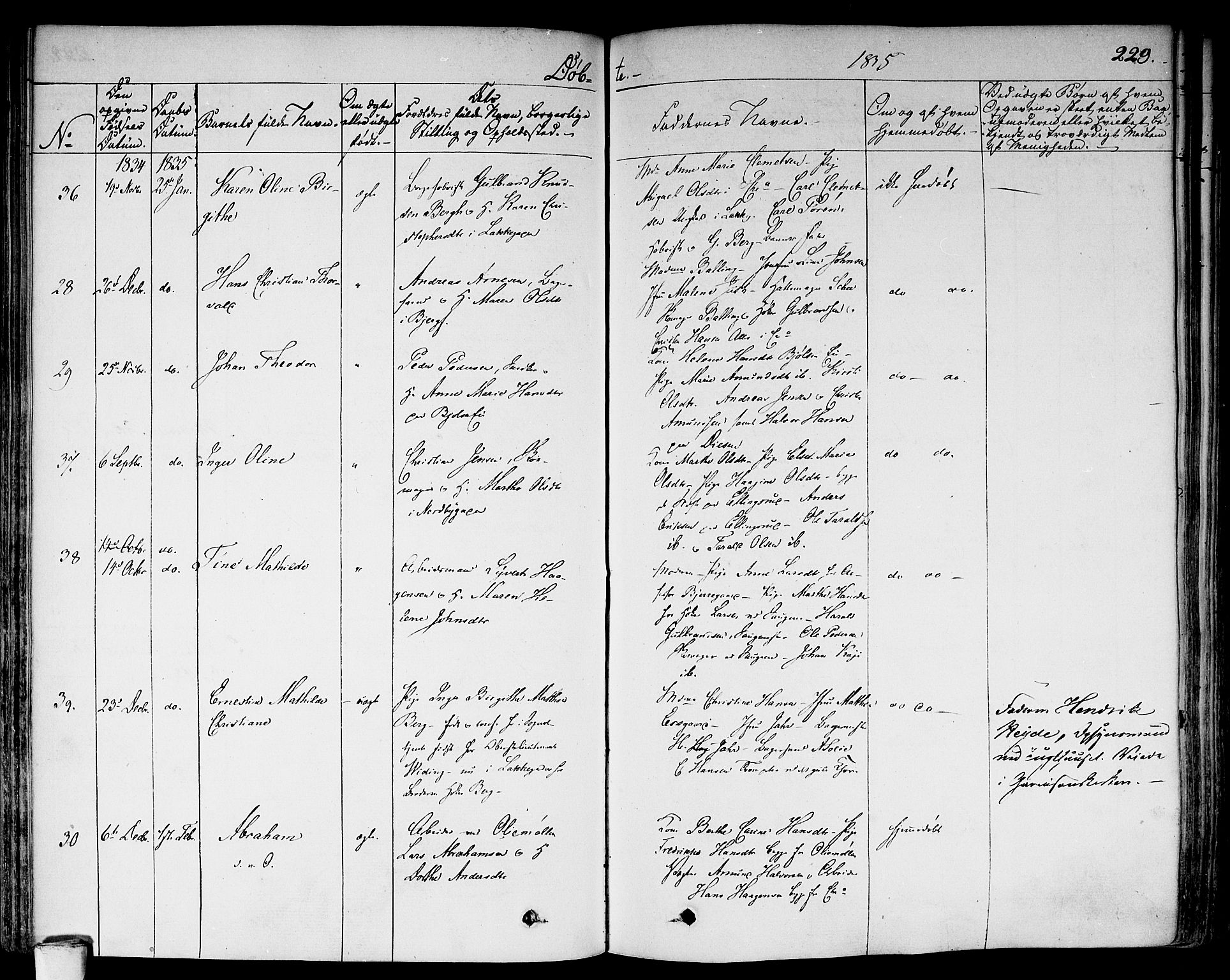 Aker prestekontor kirkebøker, AV/SAO-A-10861/F/L0013: Parish register (official) no. 13, 1828-1837, p. 229