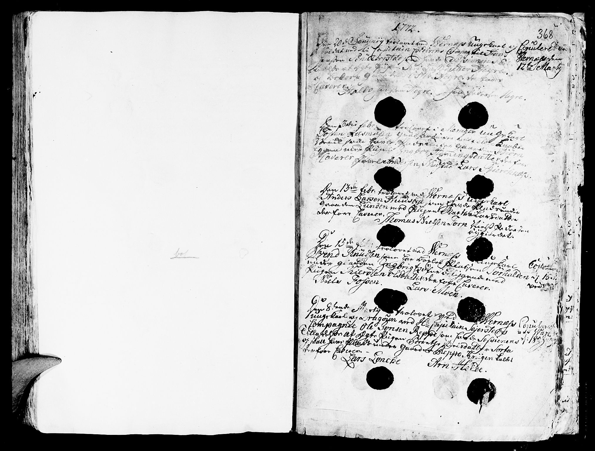 Ministerialprotokoller, klokkerbøker og fødselsregistre - Nord-Trøndelag, SAT/A-1458/709/L0057: Parish register (official) no. 709A05, 1755-1780, p. 368