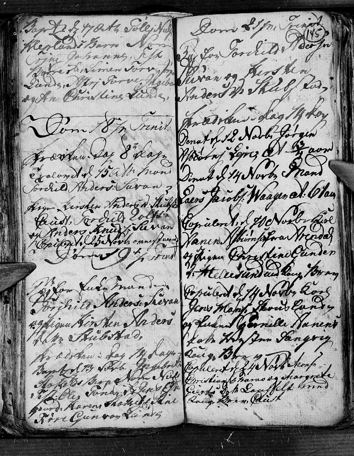 Søgne sokneprestkontor, AV/SAK-1111-0037/F/Fb/Fbb/L0001: Parish register (copy) no. B 1, 1779-1802, p. 145