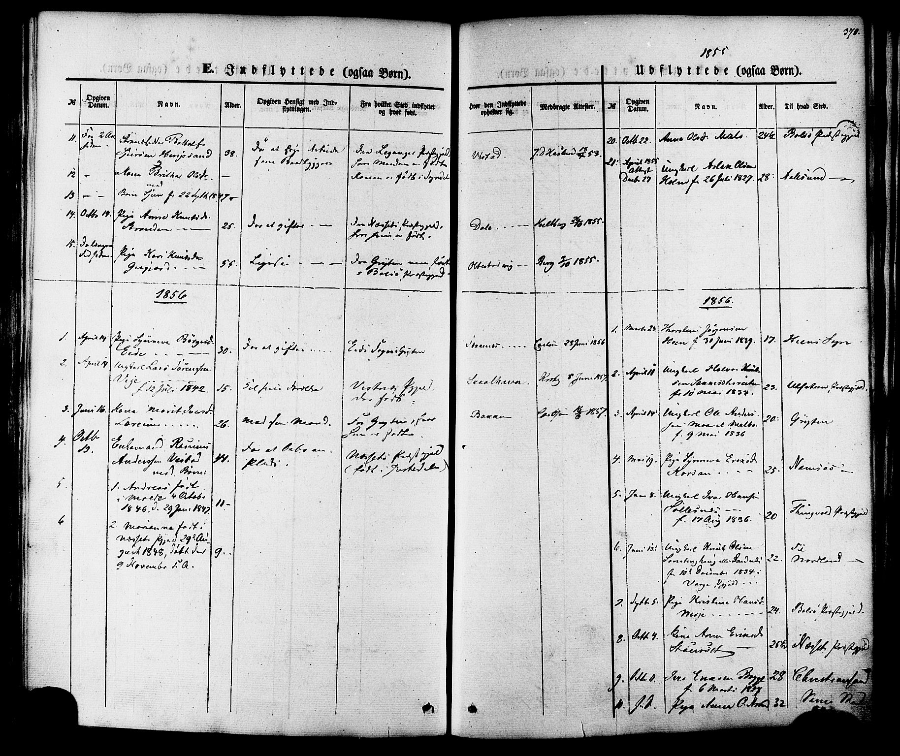 Ministerialprotokoller, klokkerbøker og fødselsregistre - Møre og Romsdal, SAT/A-1454/547/L0603: Parish register (official) no. 547A05, 1846-1877, p. 370