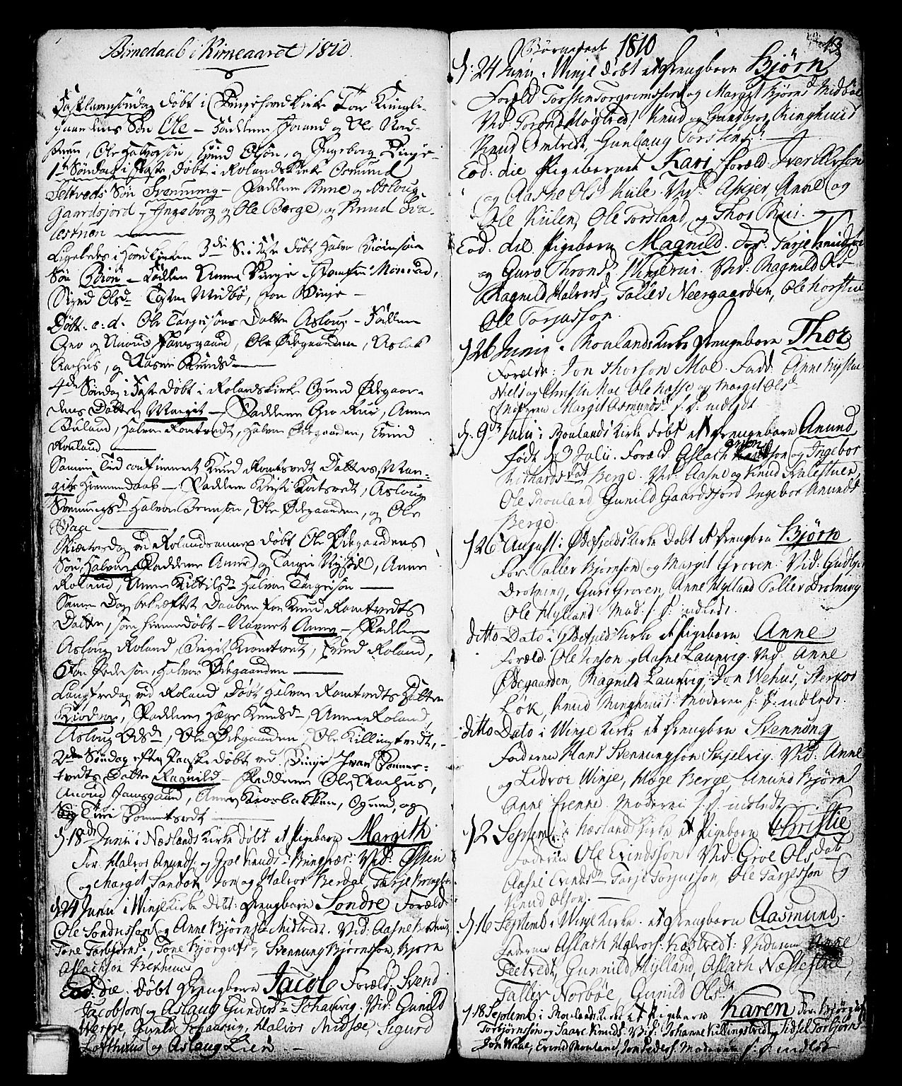 Vinje kirkebøker, SAKO/A-312/F/Fa/L0002: Parish register (official) no. I 2, 1767-1814, p. 13