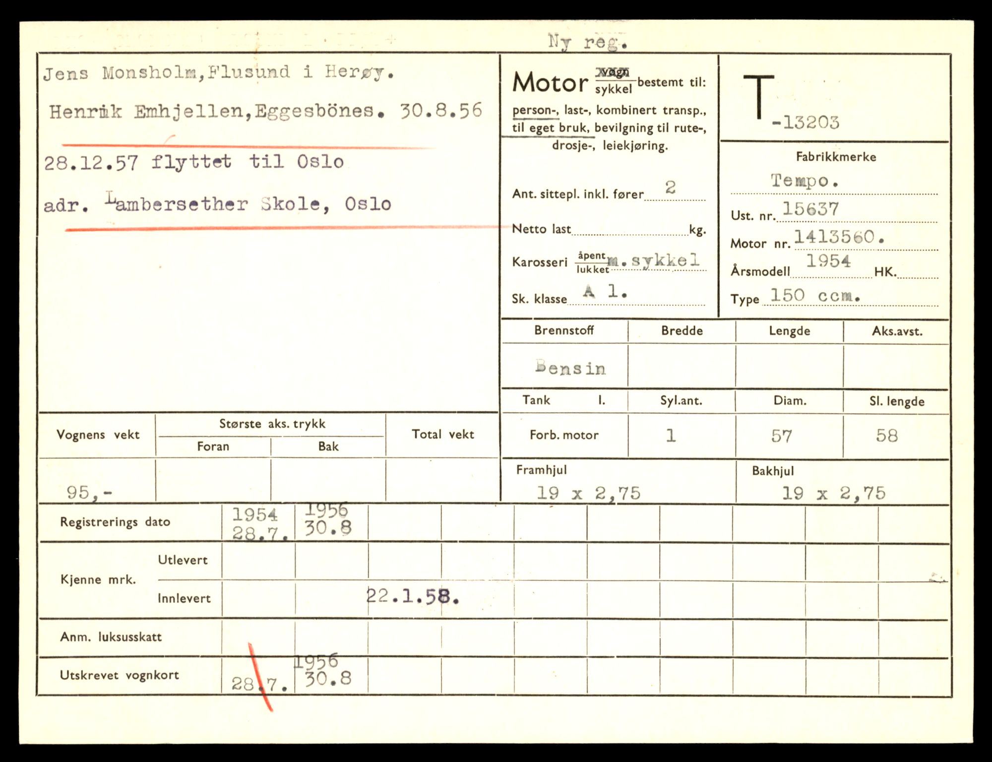 Møre og Romsdal vegkontor - Ålesund trafikkstasjon, AV/SAT-A-4099/F/Fe/L0038: Registreringskort for kjøretøy T 13180 - T 13360, 1927-1998, p. 405