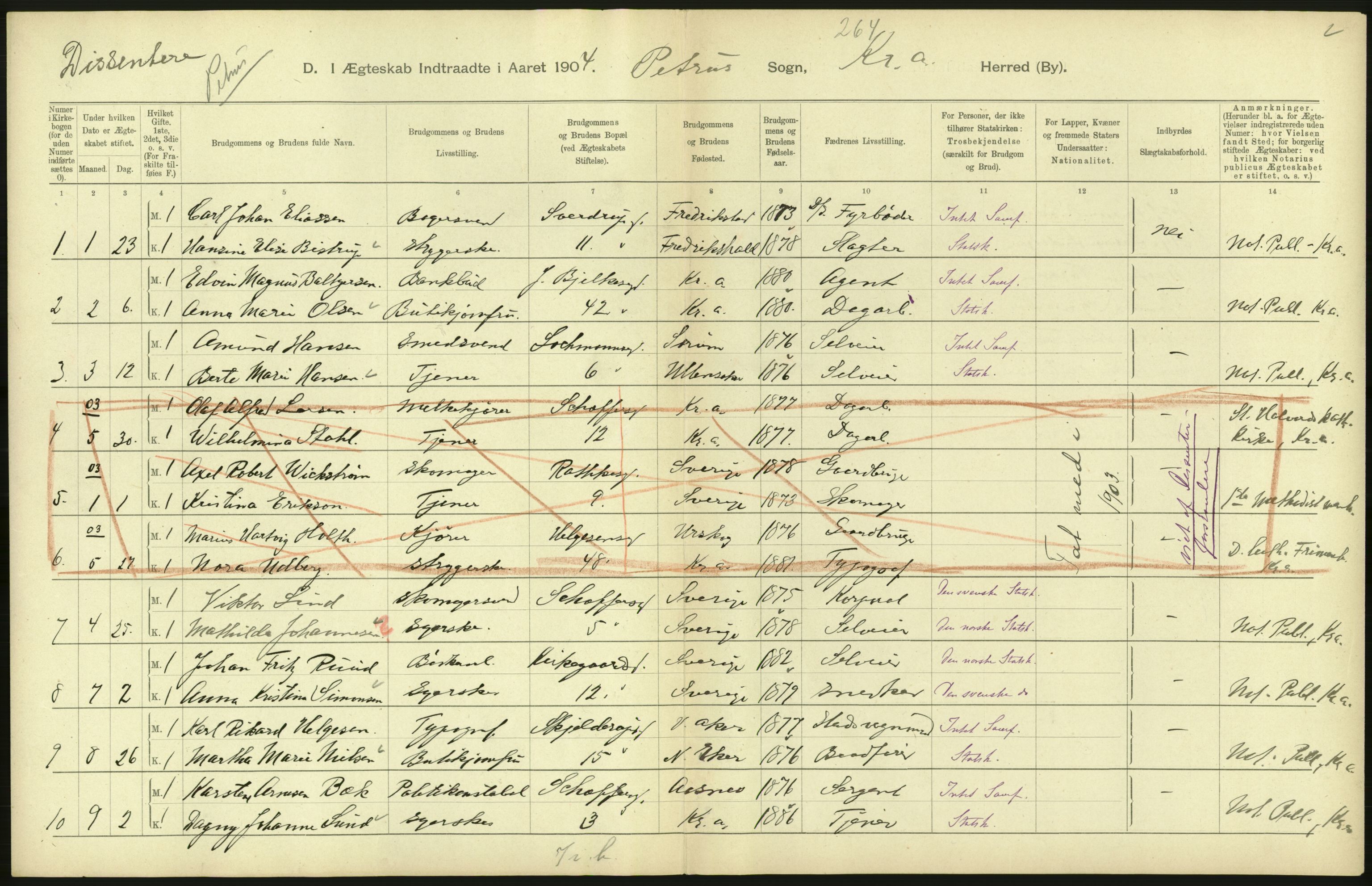 Statistisk sentralbyrå, Sosiodemografiske emner, Befolkning, AV/RA-S-2228/D/Df/Dfa/Dfab/L0004: Kristiania: Gifte, døde, 1904, p. 124