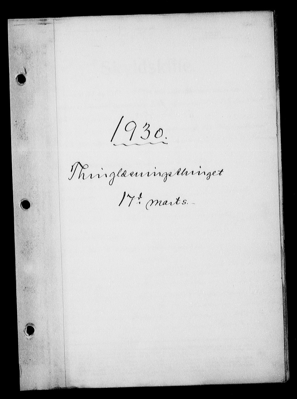 Setesdal sorenskriveri, SAK/1221-0011/G/Gb/L0027a: Mortgage book no. 26II, 1930-1931, Deed date: 01.03.1930