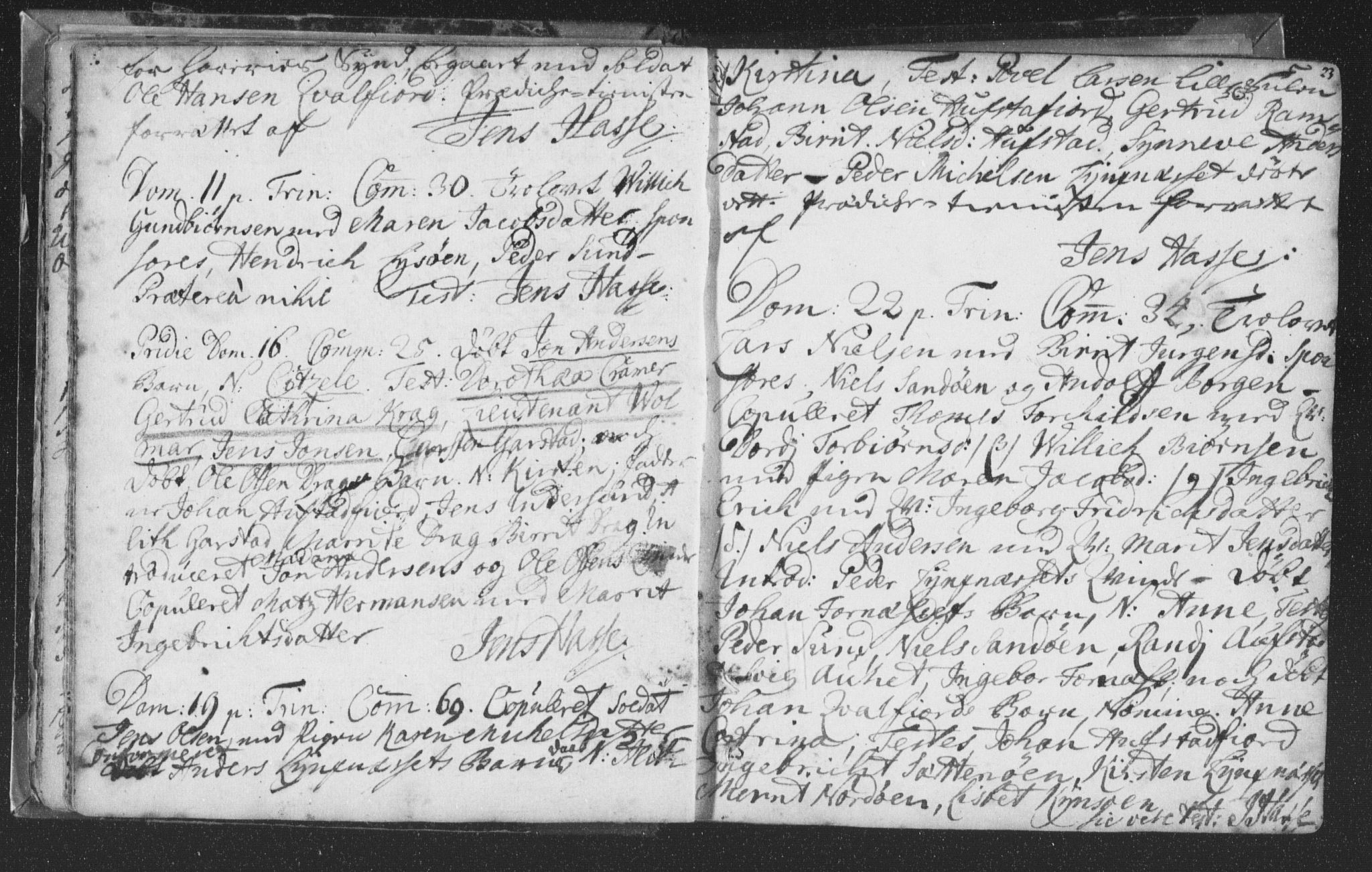 Ministerialprotokoller, klokkerbøker og fødselsregistre - Nord-Trøndelag, SAT/A-1458/786/L0685: Parish register (official) no. 786A01, 1710-1798, p. 23